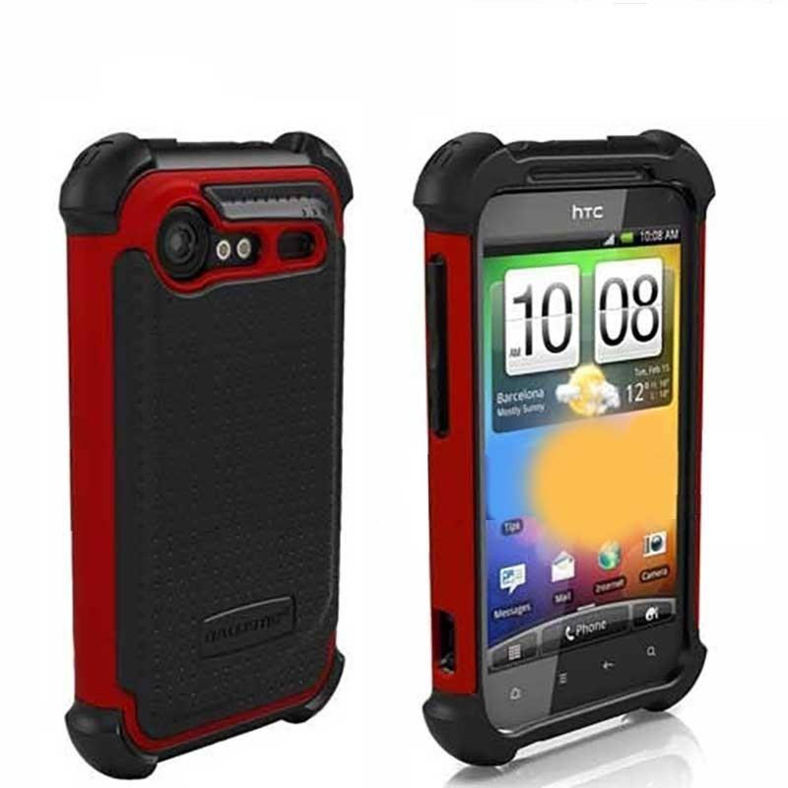 . Funda Ballistic SG HTC Incredible 2 e Incredible S Rojo Negro 