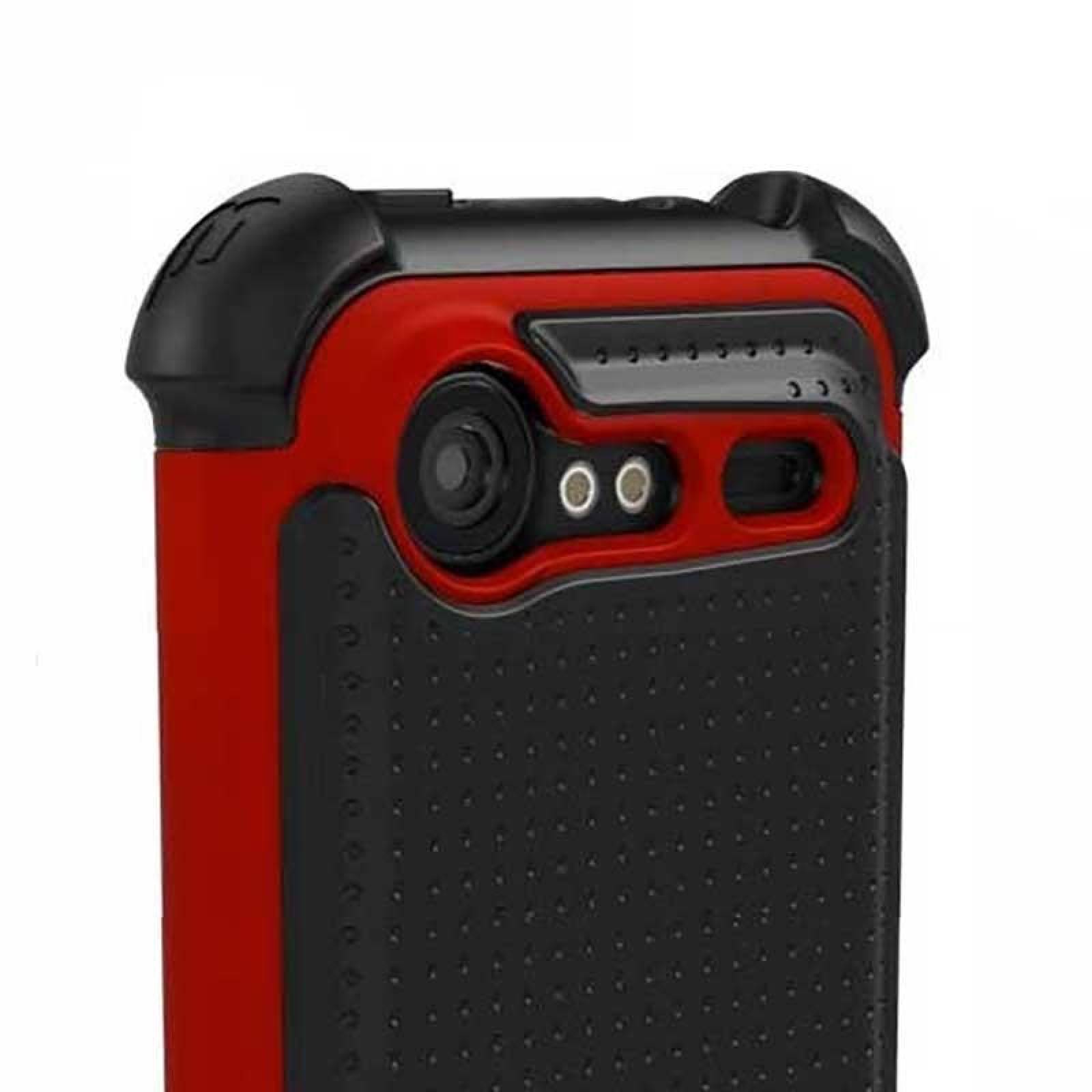 . Funda Ballistic SG HTC Incredible 2 e Incredible S Rojo Negro 
