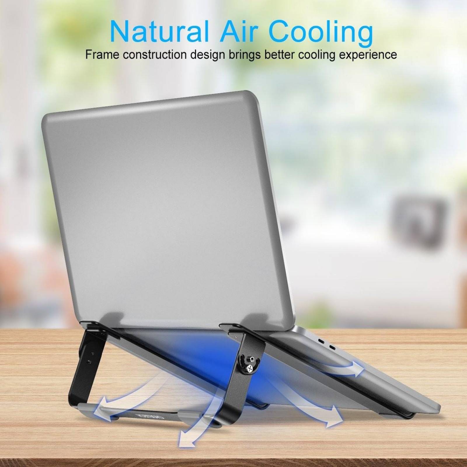 Soporte CHOETECH Base Aluminio ajustable para Macbook y Laptops universal