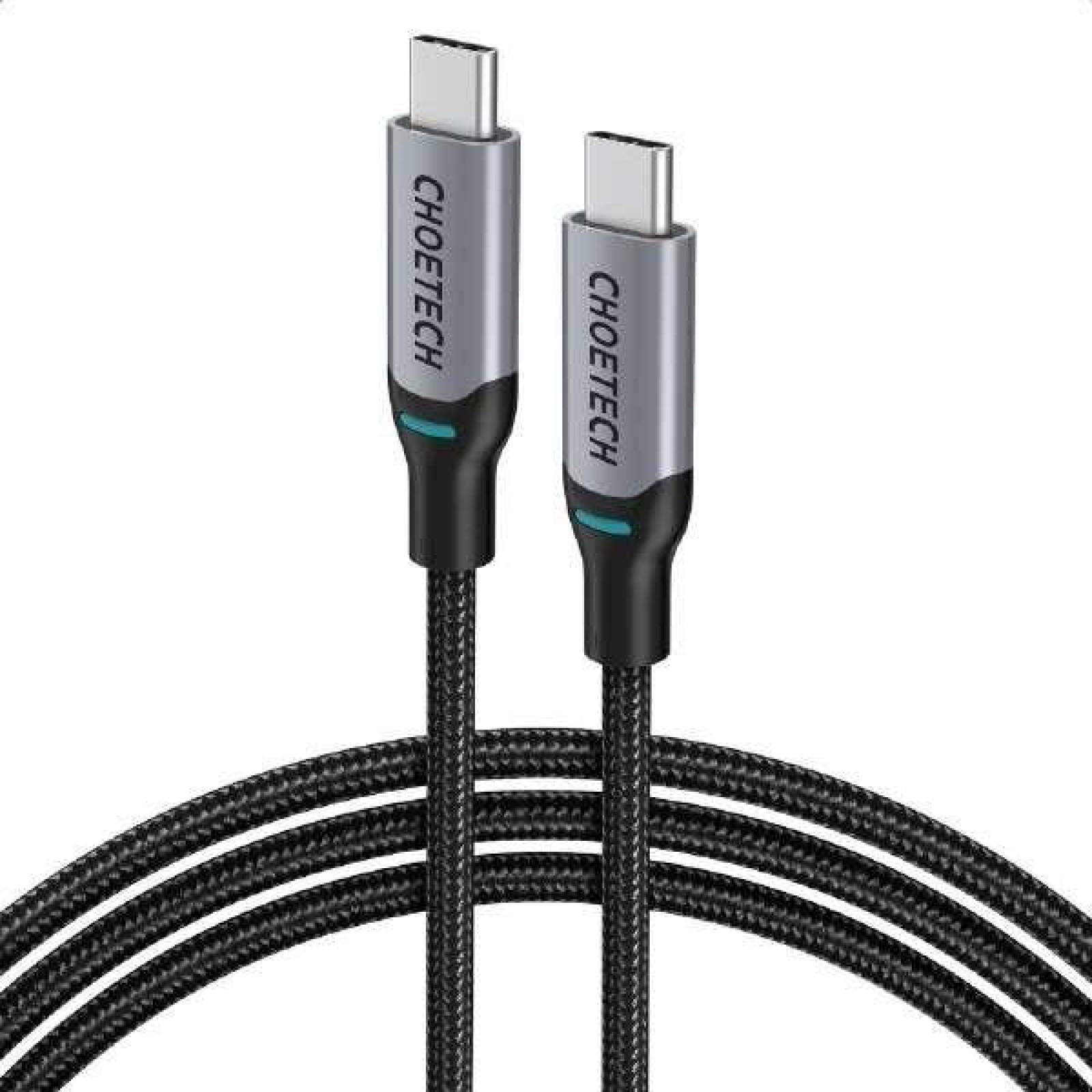 Cable Datos CHOETECH reforzado USB-C a USB-C 1.8m Universal 