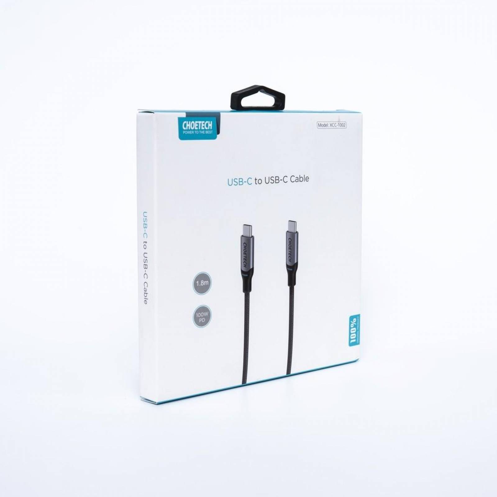 Cable Datos CHOETECH reforzado USB-C a USB-C 1.8m Universal 