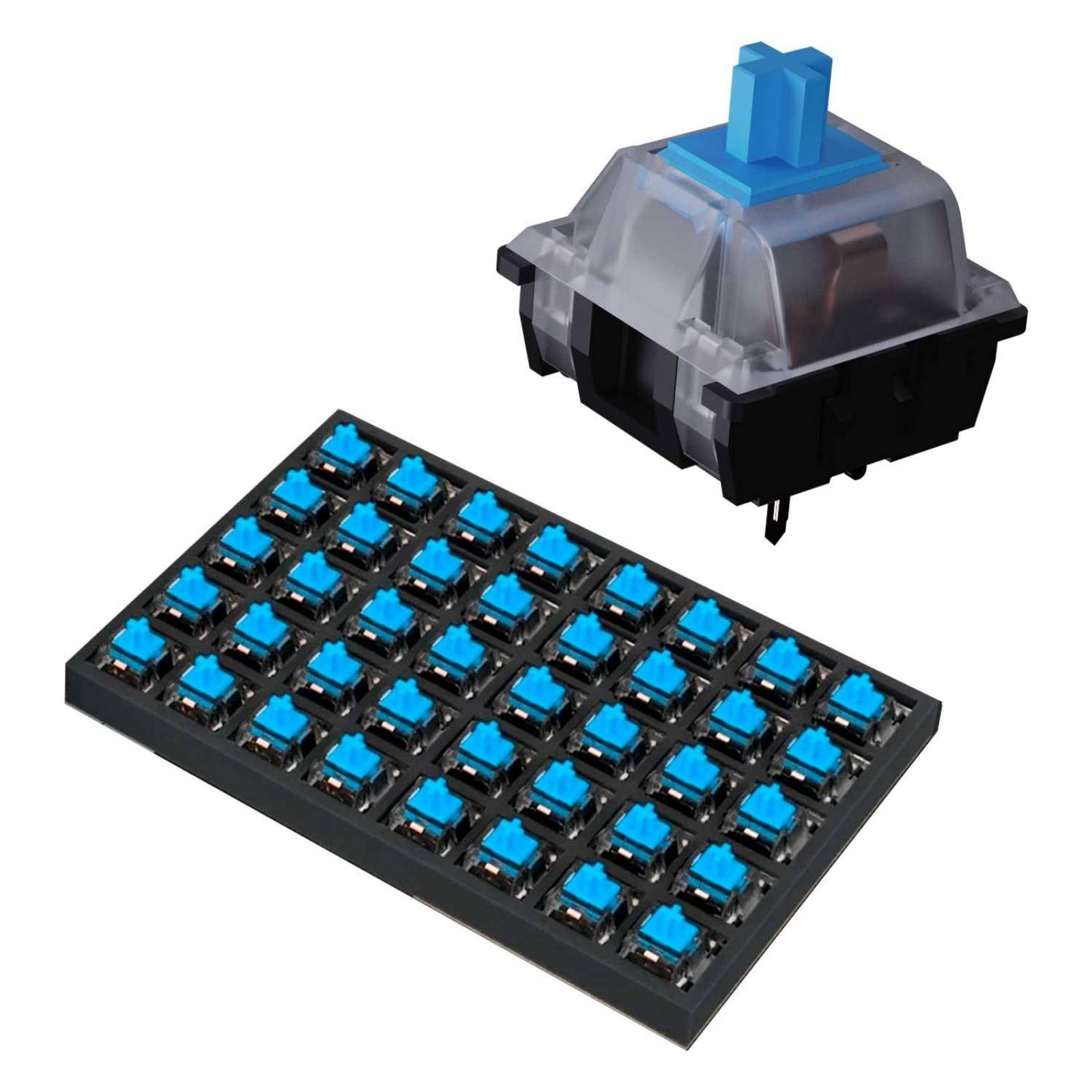 Switch para Teclado VSG Gamer Kailh Regular Azul 40 piezas Interruptores para teclado mecánico 