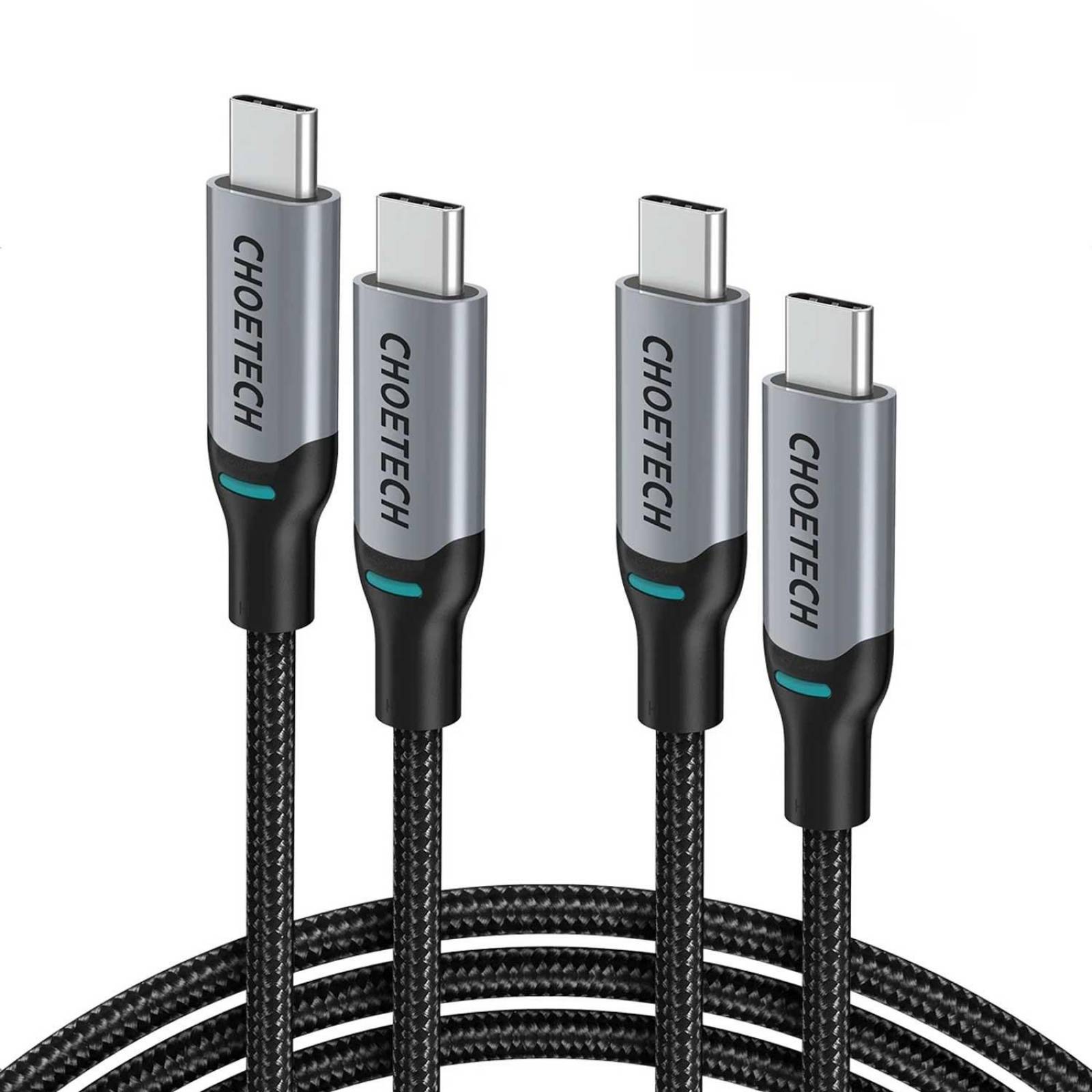 Ghostek, Cable Datos GHOSTEK USB-C a USB-C 3m trenzado Universal Gris