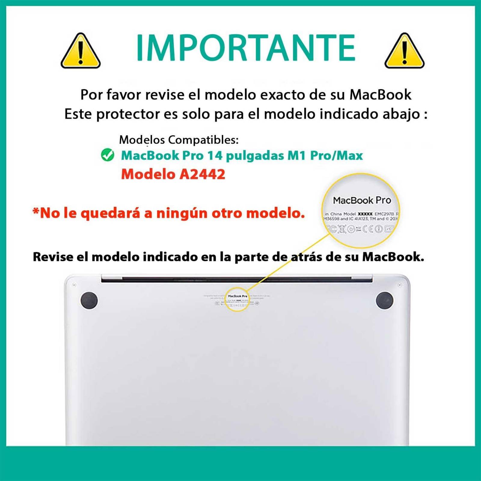 Funda TECHPROTECTUS para MacBook Pro 14 release 2021 A2442 Negra 