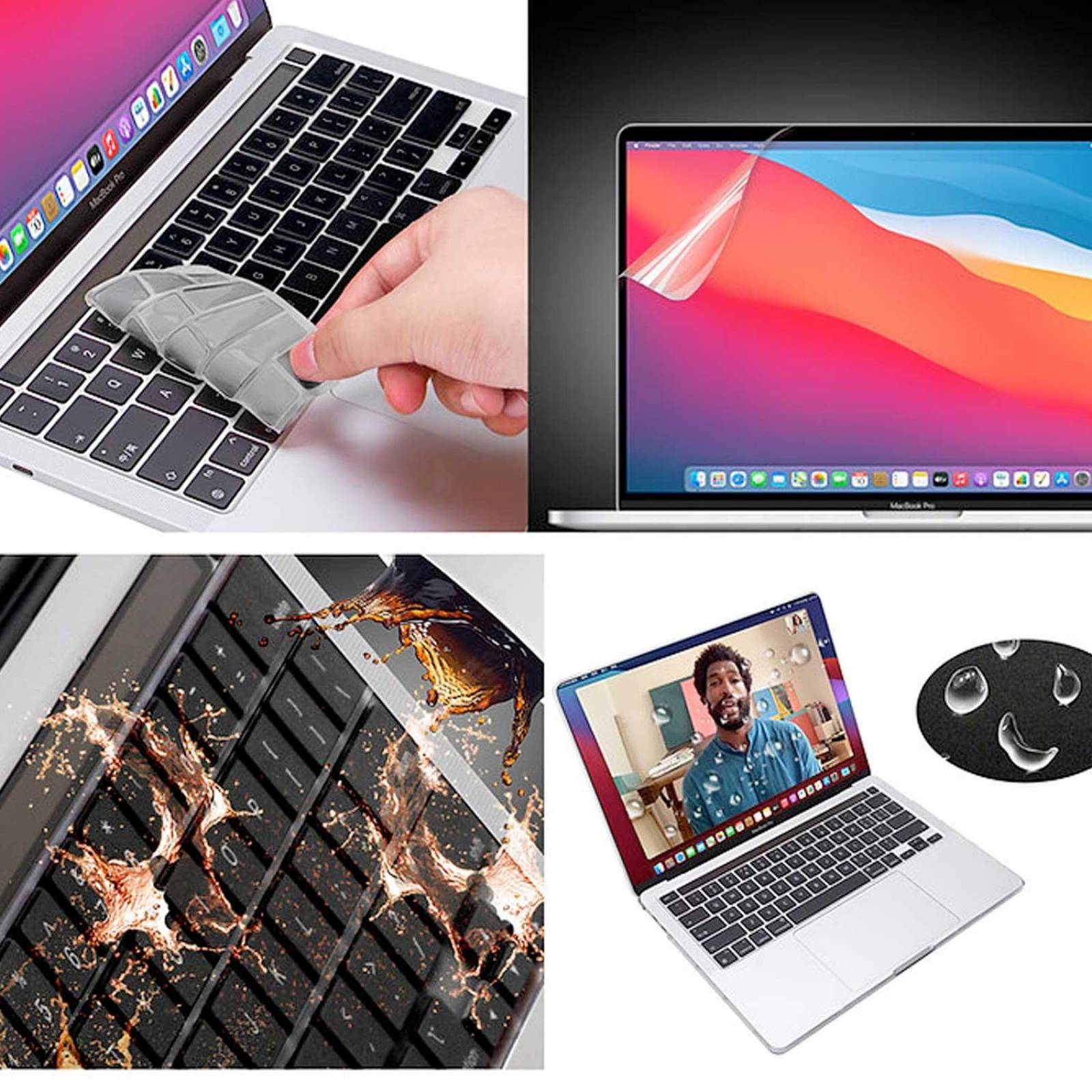 Funda TECHPROTECTUS para MacBook Pro 14 release 2021 A2442 Negra 