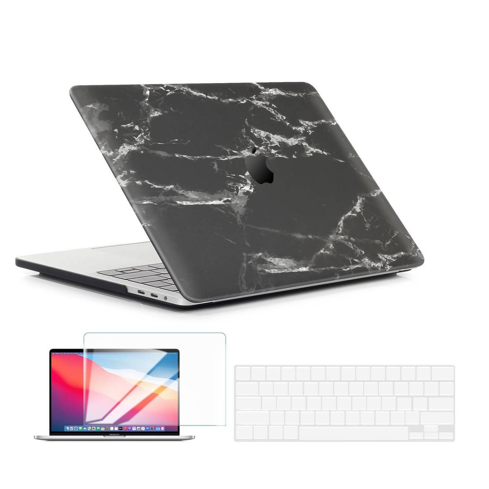 Funda TECHPROTECTUS para MacBook Air 13 Marmol Negro release 2020 2019 2018 A2337 A2179 A1932