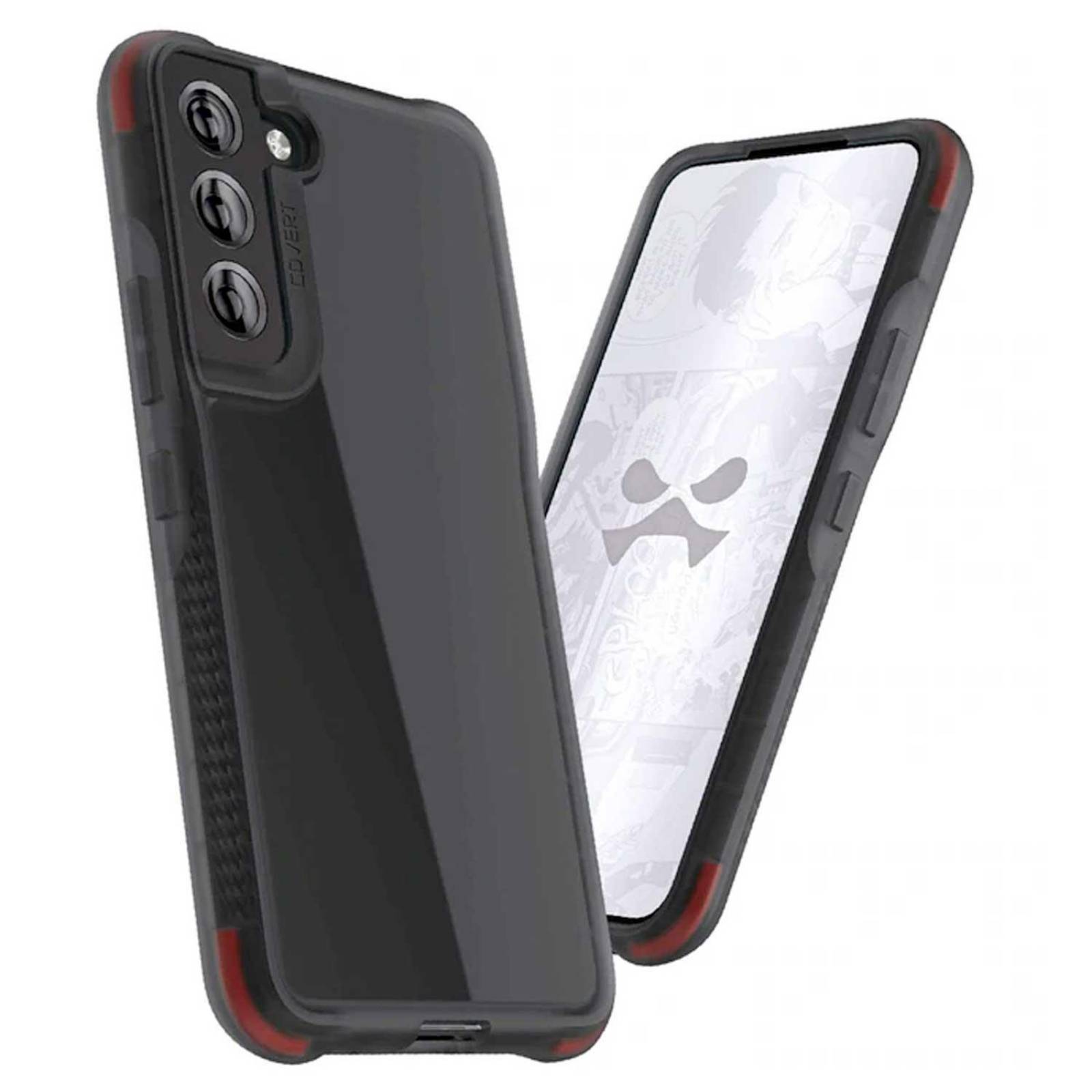 Funda GHOSTEK Covert para Samsung S22 Transparente borde Humo 