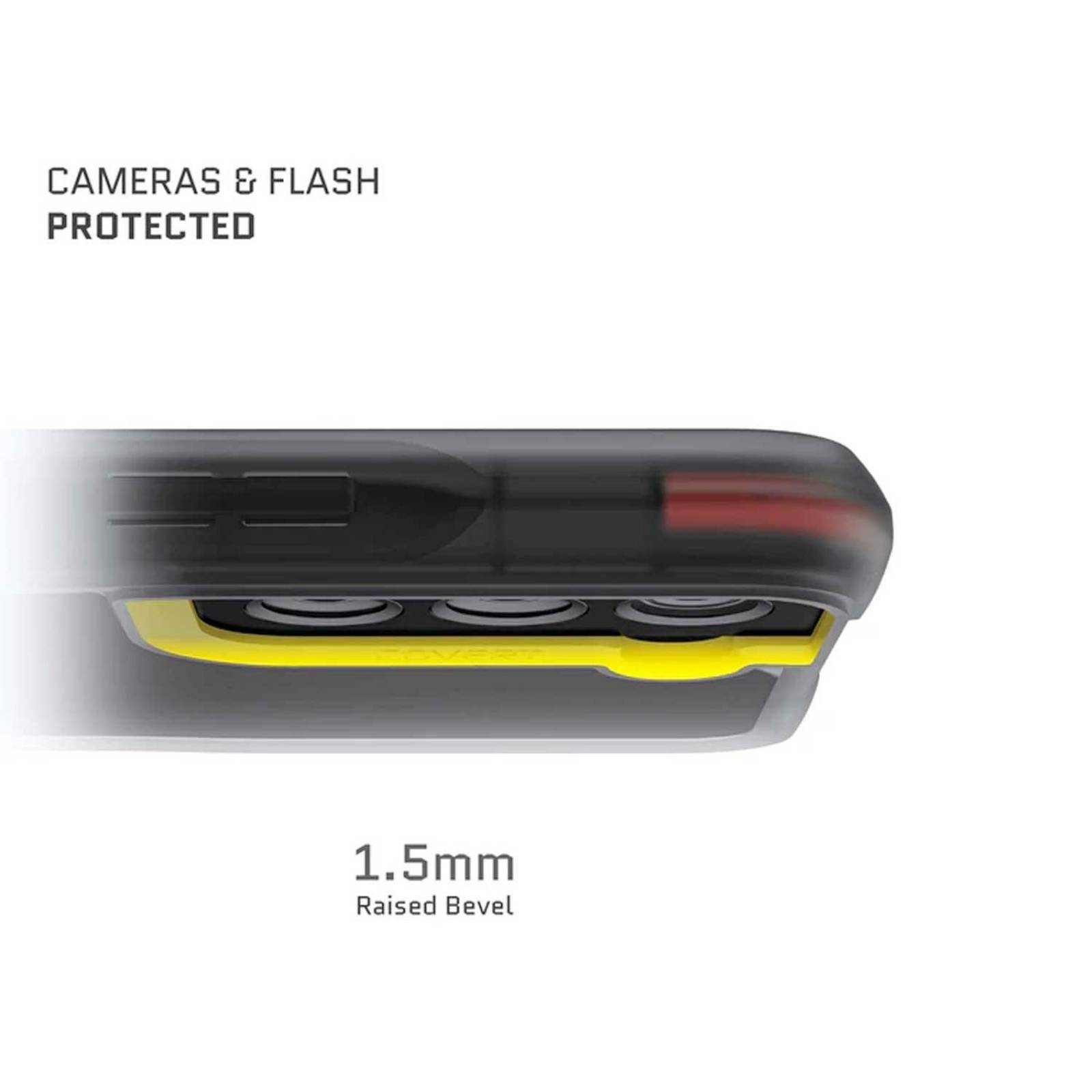 Funda GHOSTEK Covert para Samsung S22 Transparente borde Humo 