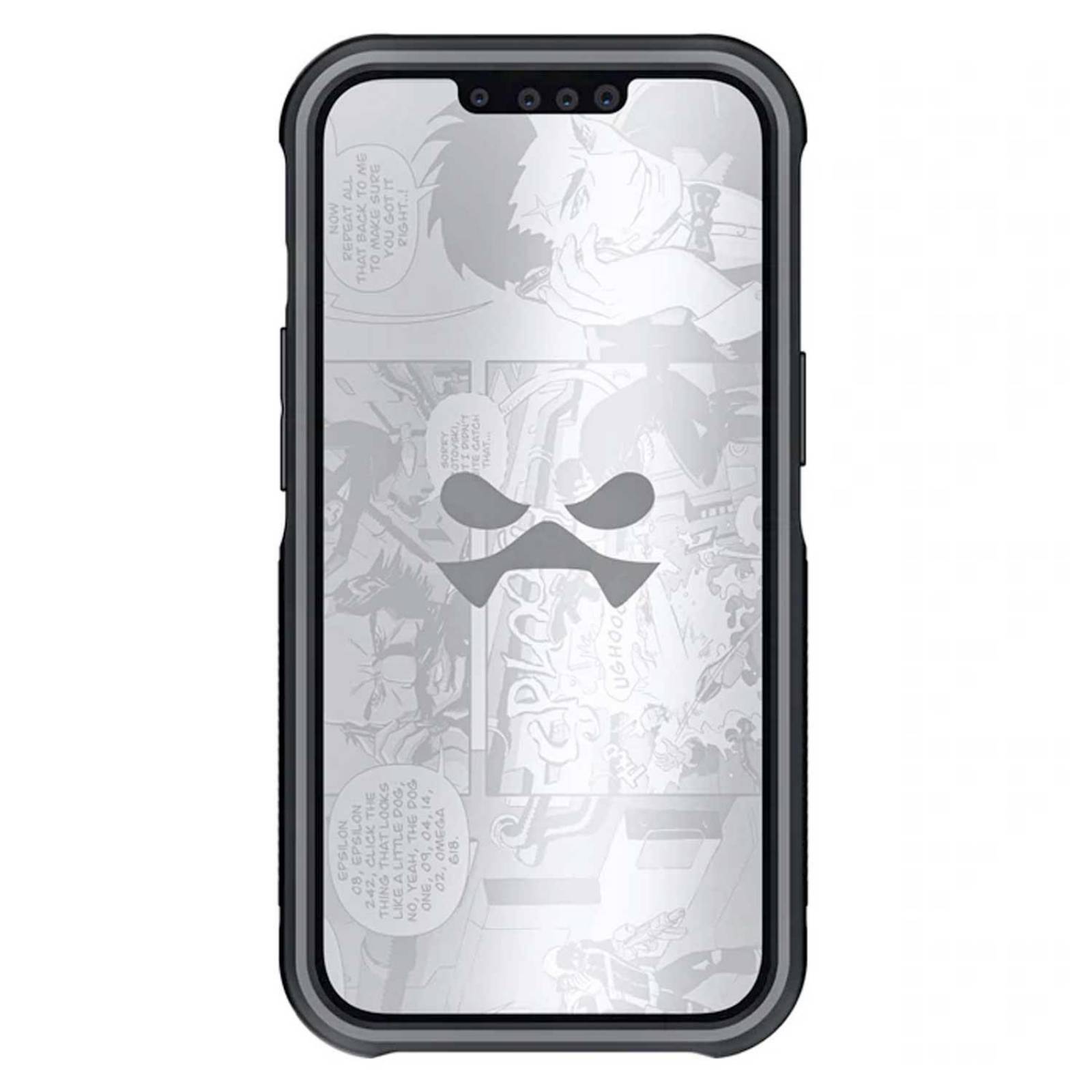 Funda GHOSTEK Atomic para iPhone 13 PRO MAX Aluminio Transp Negra MagSafe 