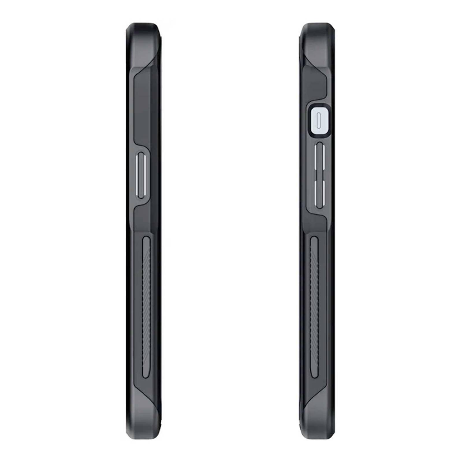 Funda GHOSTEK Atomic para iPhone 13 PRO MAX Aluminio Transp Negra MagSafe 