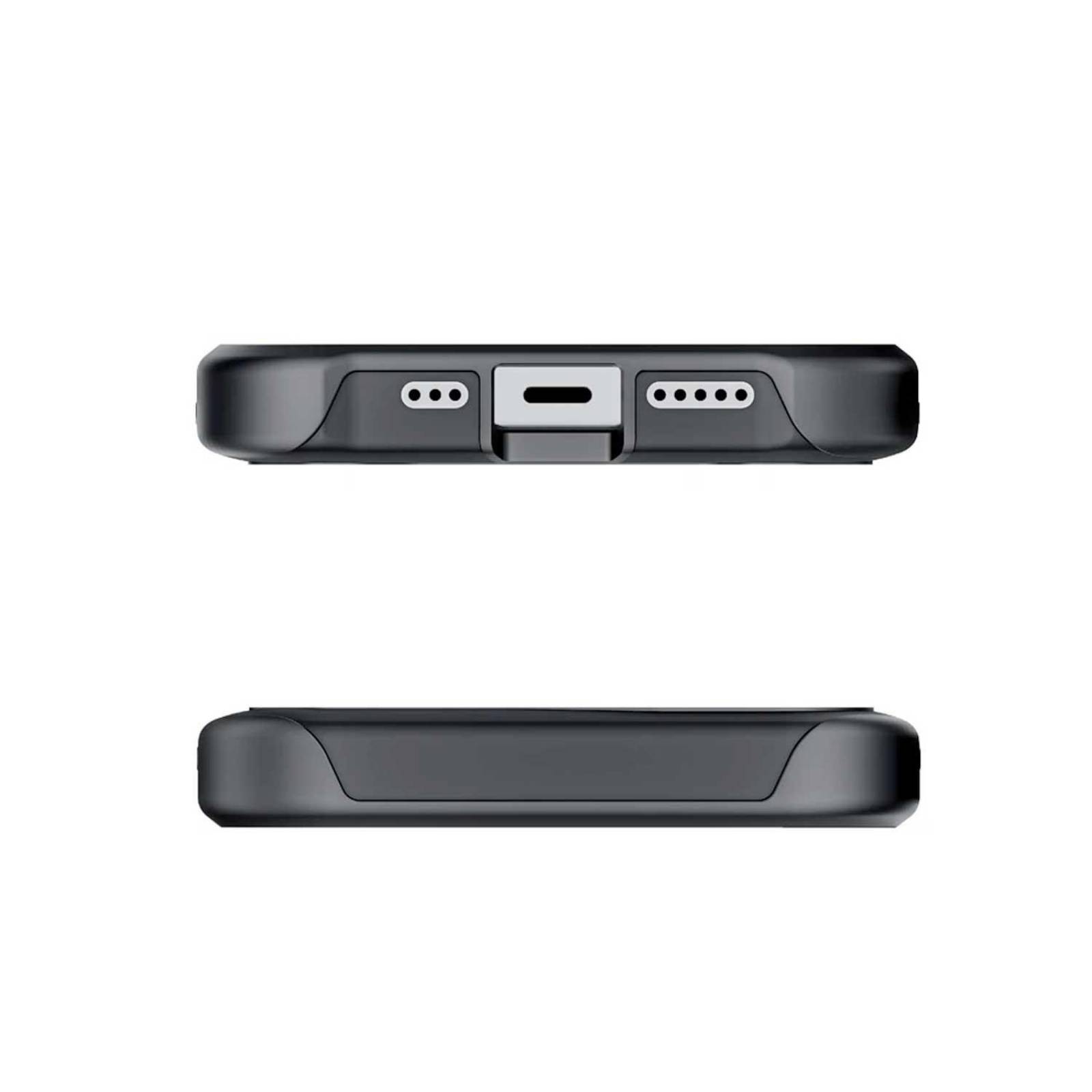 Funda GHOSTEK Atomic para iPhone 13 PRO MAX Aluminio Transp Negra MagSafe 