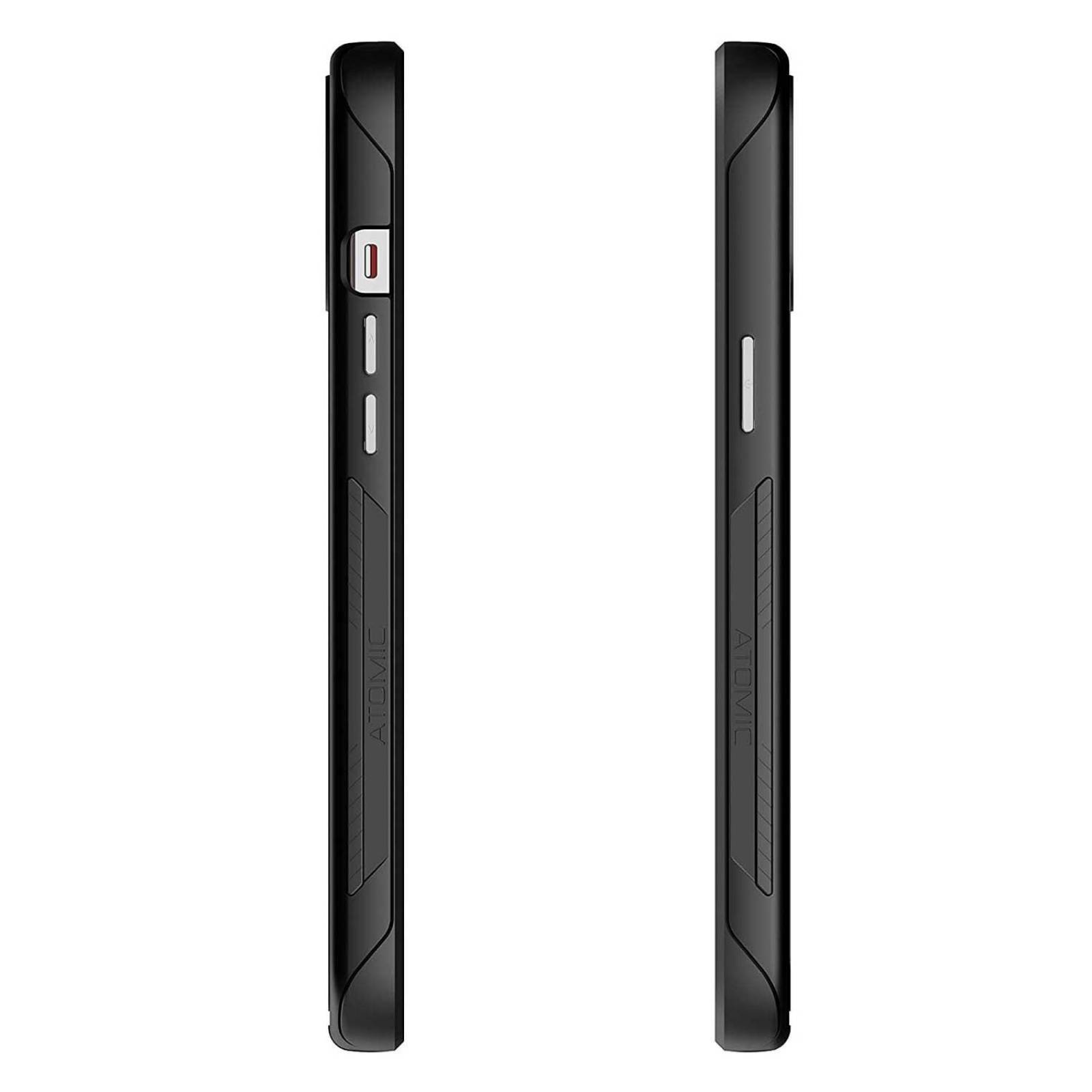 Funda GHOSTEK Atomic para iPhone 12 PRO MAX Aluminio Negra transparente 