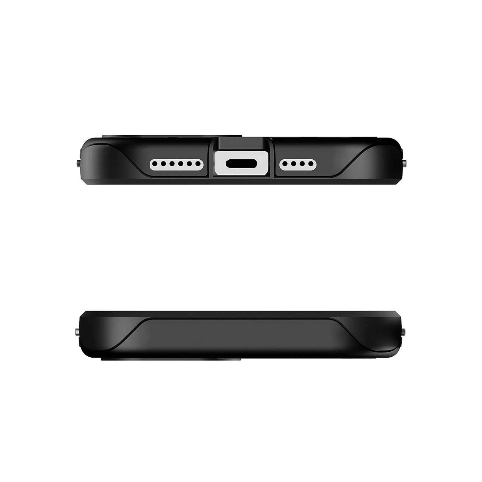 Funda GHOSTEK Atomic para iPhone 12 PRO MAX Aluminio Negra transparente 