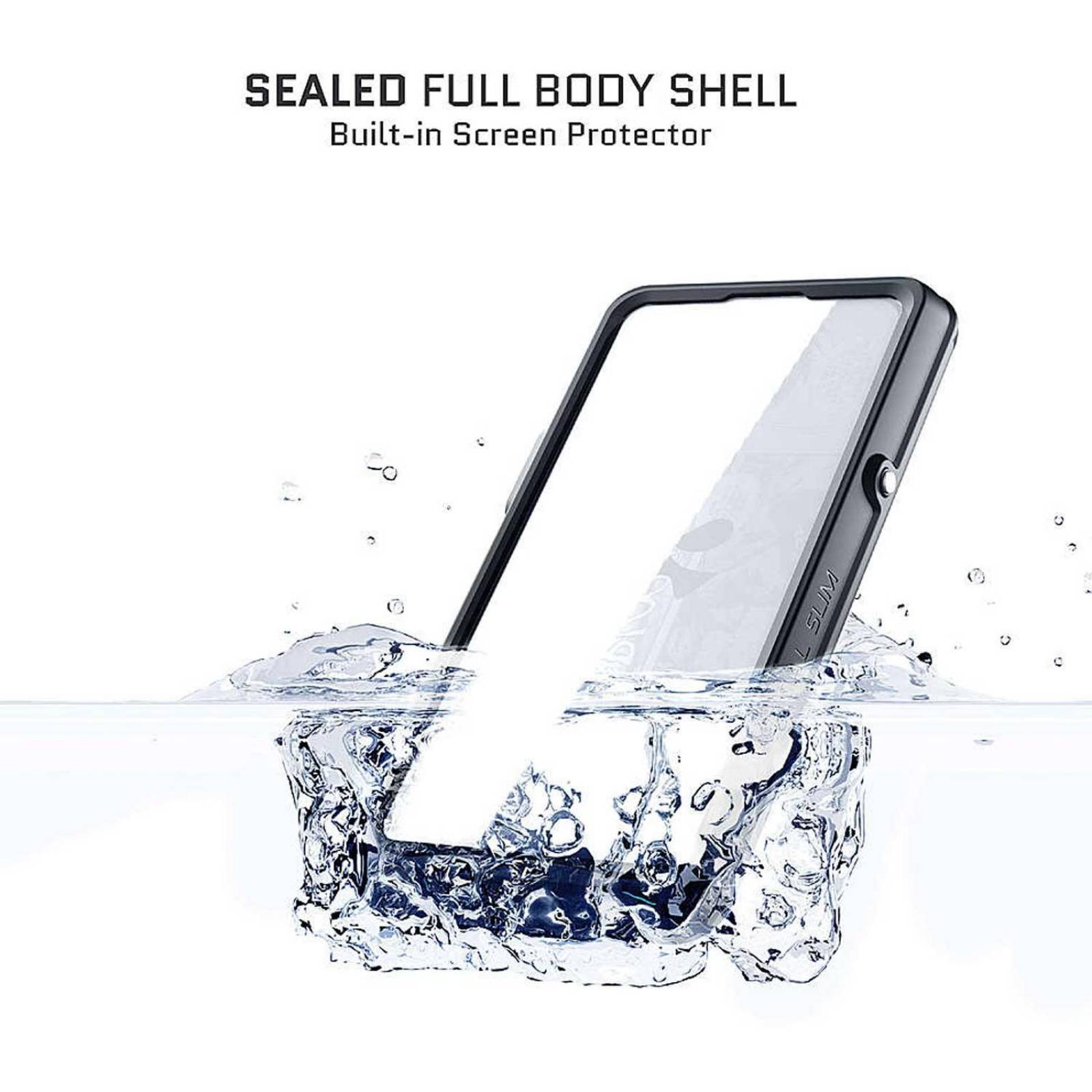 Funda GHOSTEK Nautical para iPhone 13 MINI Negra MagSafe contra agua 