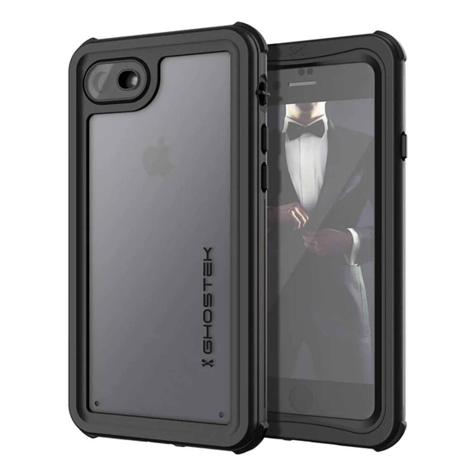 Funda GHOSTEK Nautical para iPhone SE iPhone 8 Negra contra agua 