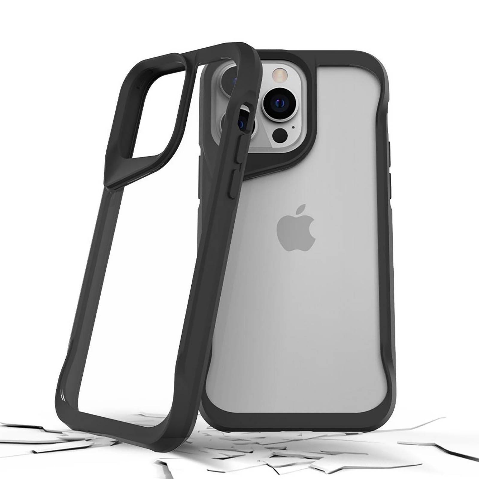 Funda PRODIGEE SuperHero para iPhone 14 PRO MAX Negra Trans 