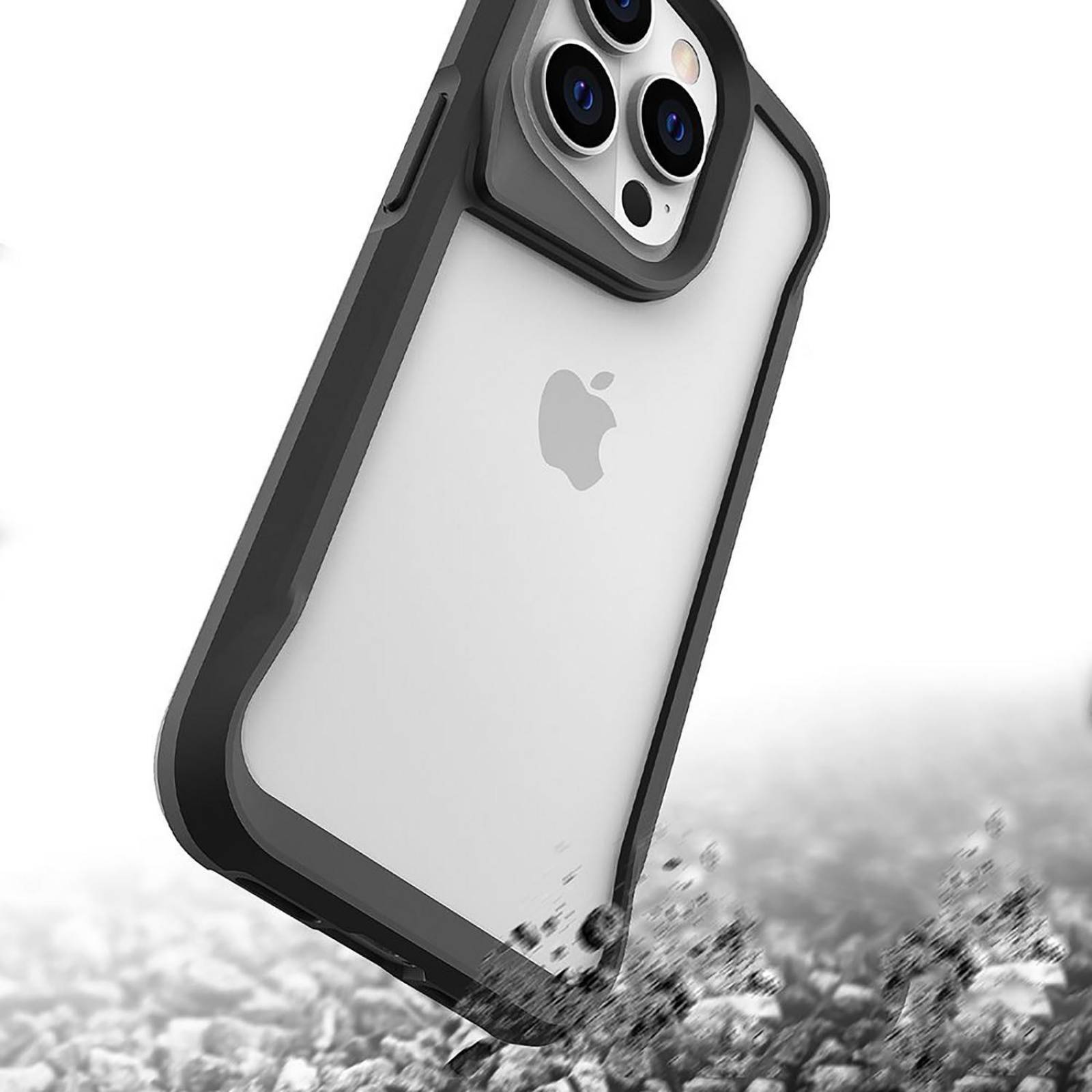 Funda PRODIGEE SuperHero para iPhone 14 PRO MAX Negra Trans 