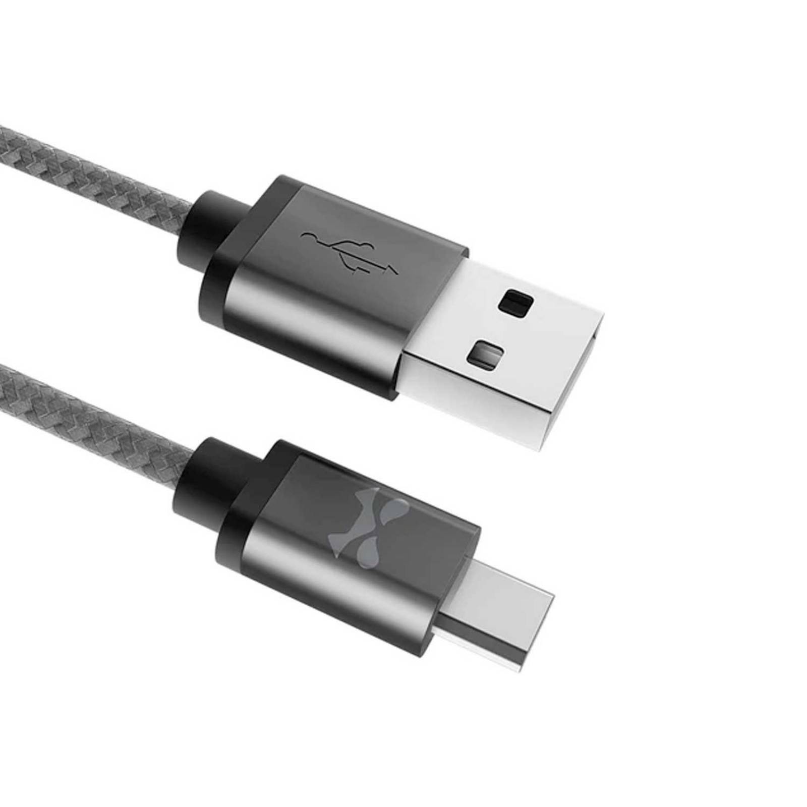 Cable de carga USB tipo C carga rápida de 2.4amp. 2 mts. negro