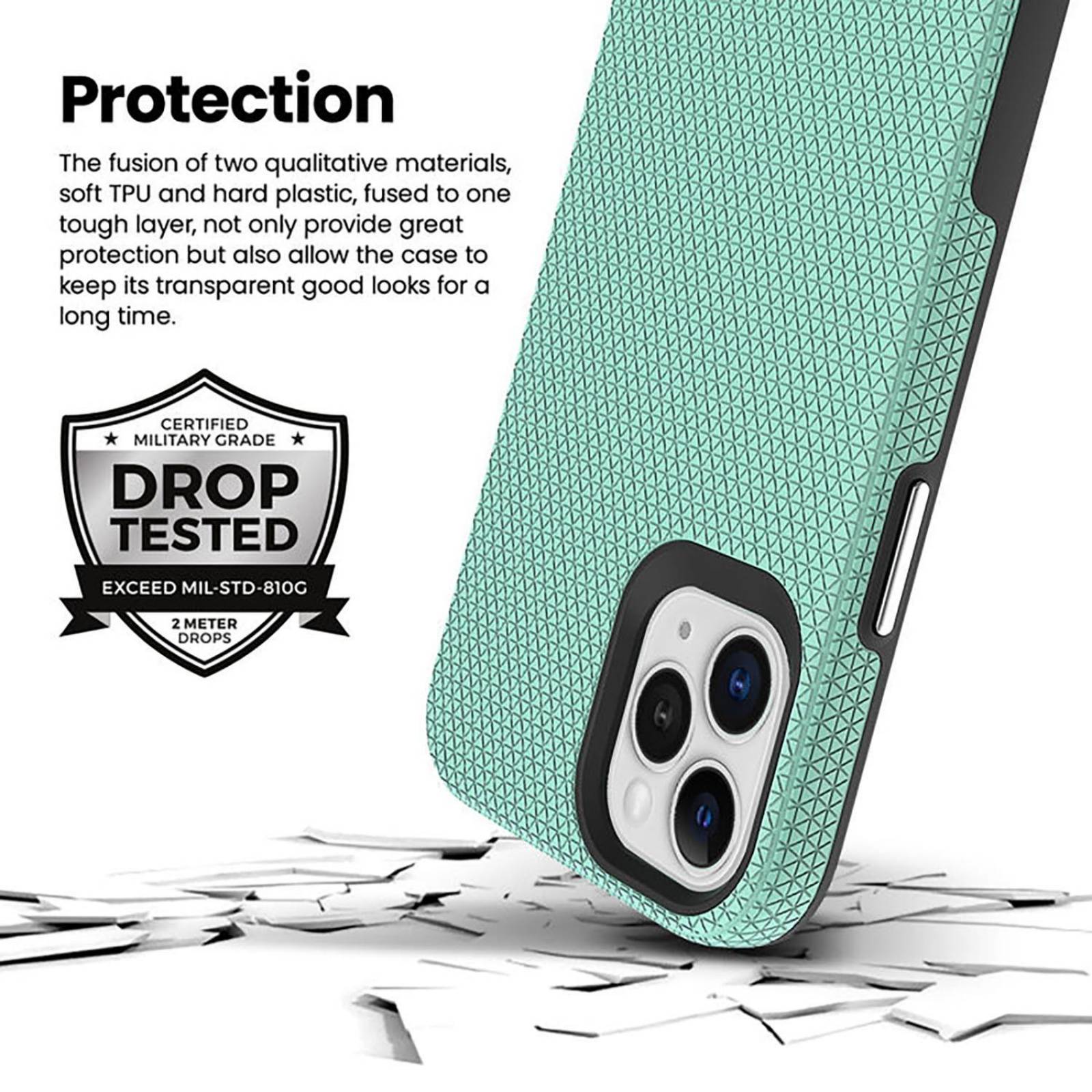 . Funda PRODIGEE Rockee para iPhone 12 PRO MAX Menta 