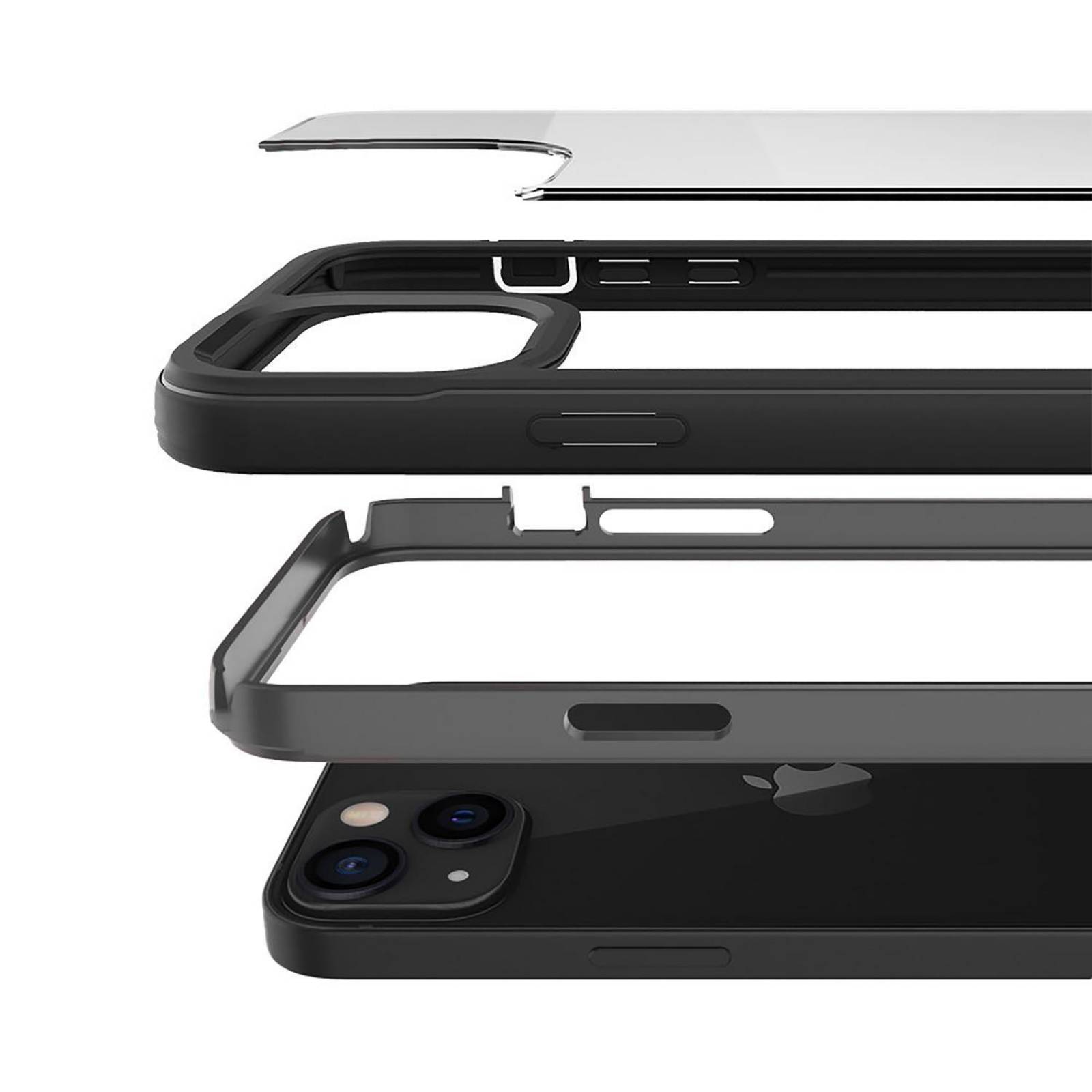 . Funda PRODIGEE Warrior para iPhone 13 PRO MAX Transparente Negra 
