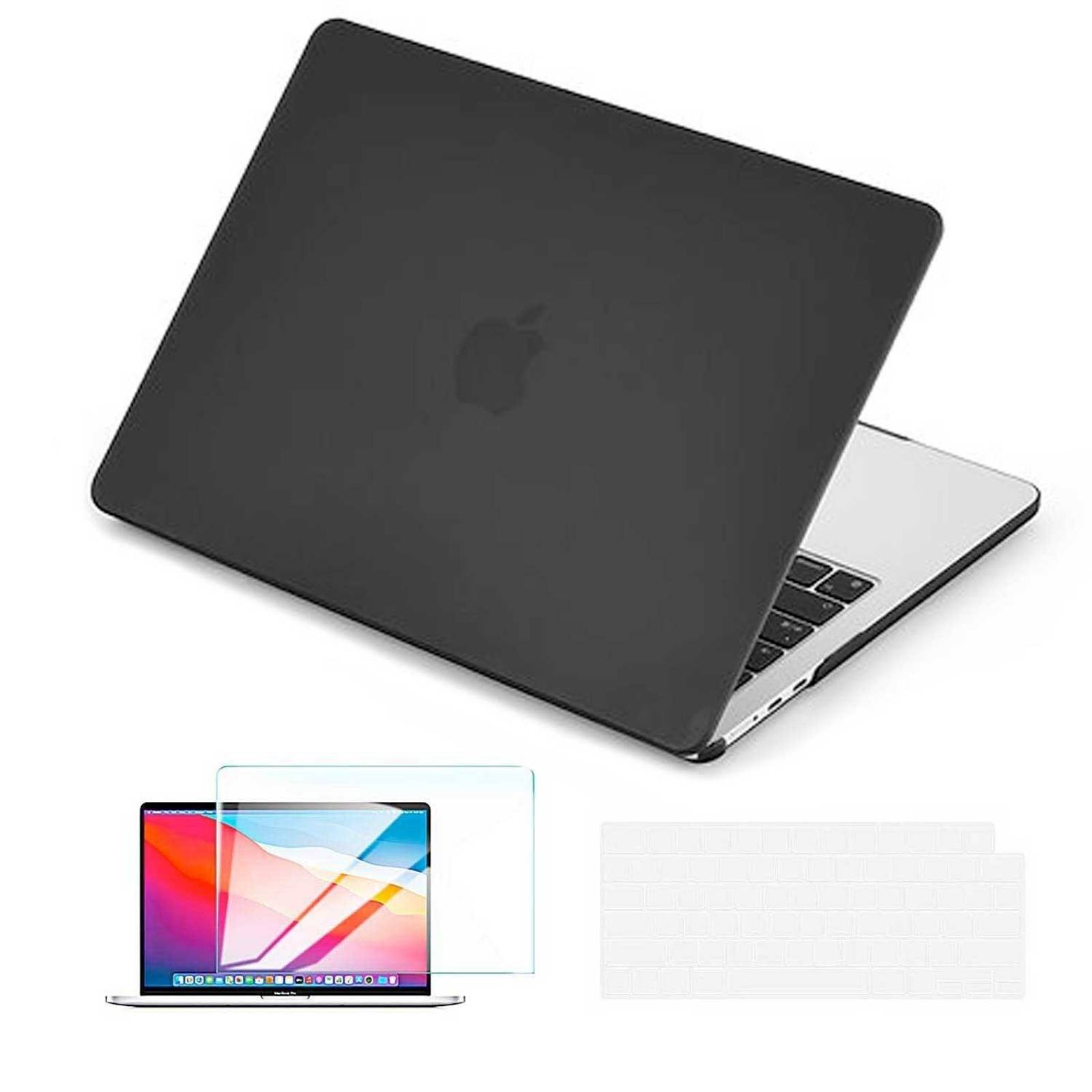 Funda TECHPROTECTUS para MacBook Air M2 Negra release 2022 A2681 
