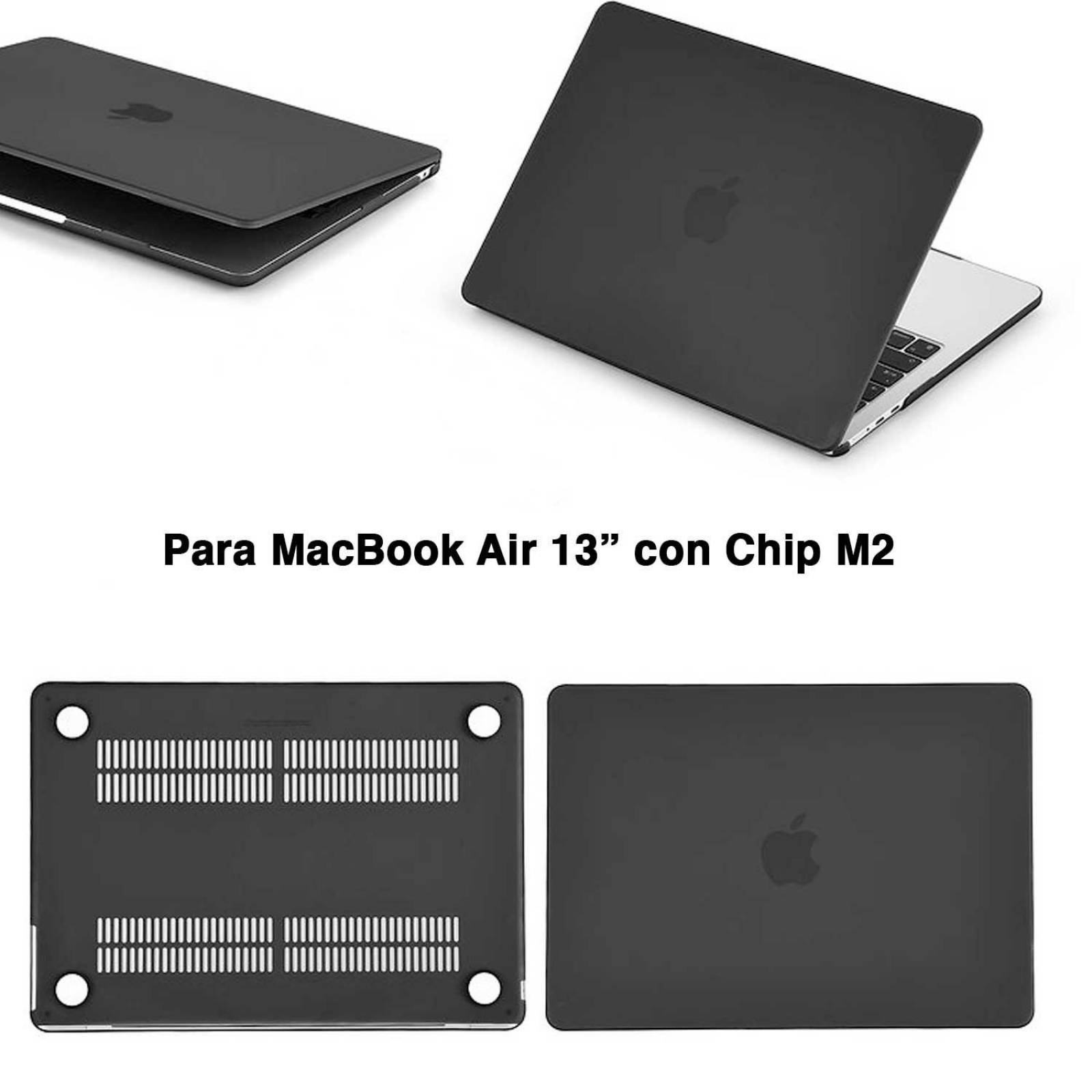 Funda TECHPROTECTUS para MacBook Air M2 Negra release 2022 A2681 