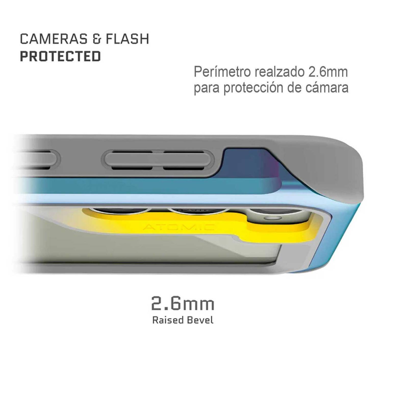 Ghostek, . Funda GHOSTEK Atomic para Samsung S23 Prismatic Aluminio  Transp, TODOparaSMARTPHONES