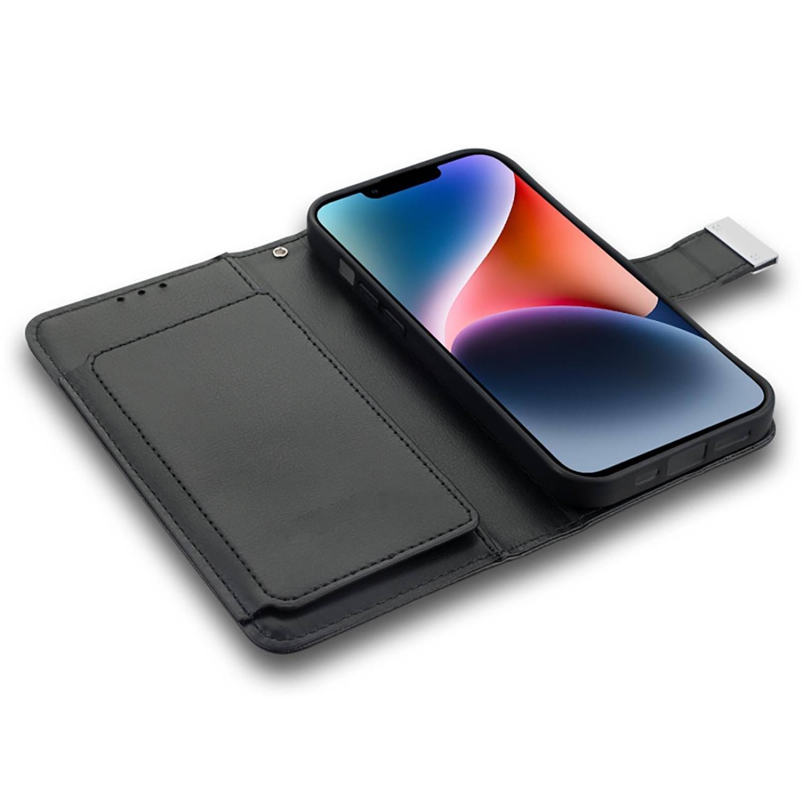 Funda MYBAT Cartera para iPhone 14 PRO MAX - Negra MyJacket Wallet 