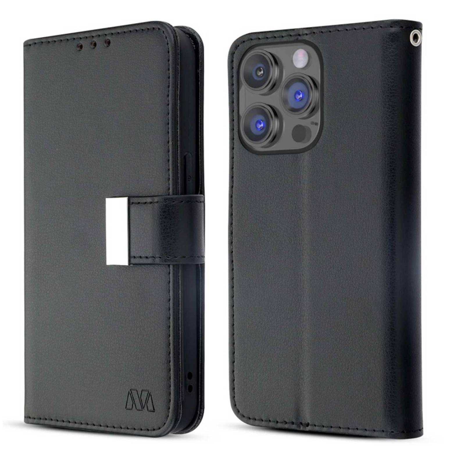 Funda MYBAT Cartera para iPhone 14 PRO MAX - Negra MyJacket Wallet 