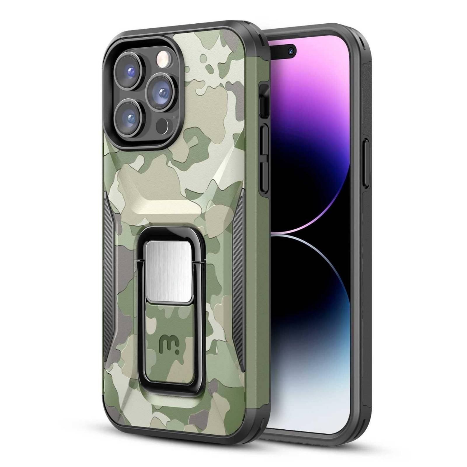 Funda MYBAT Stealth para iPhone 14 PRO - Verde Camo 
