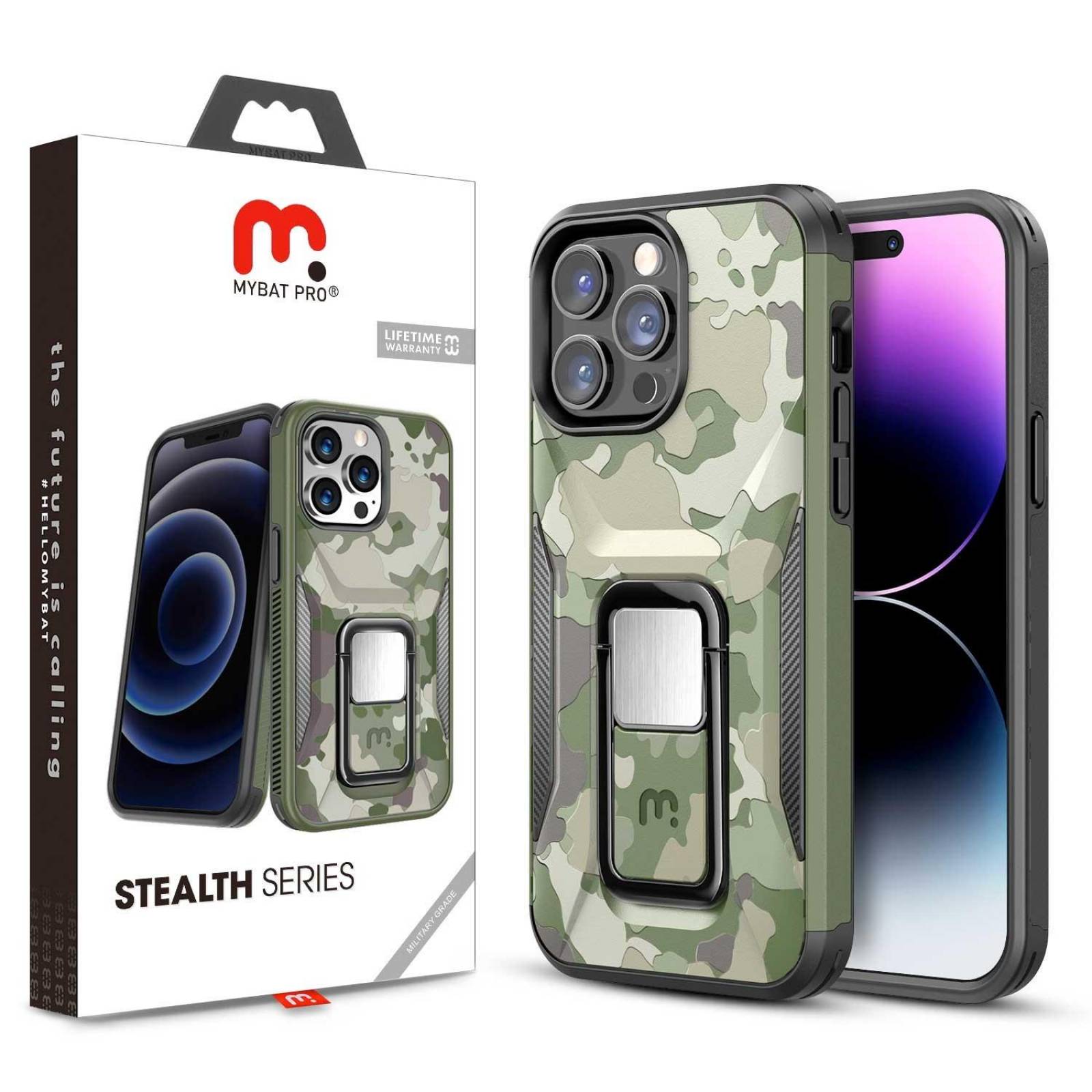 Funda MYBAT Stealth para iPhone 14 PRO - Verde Camo 