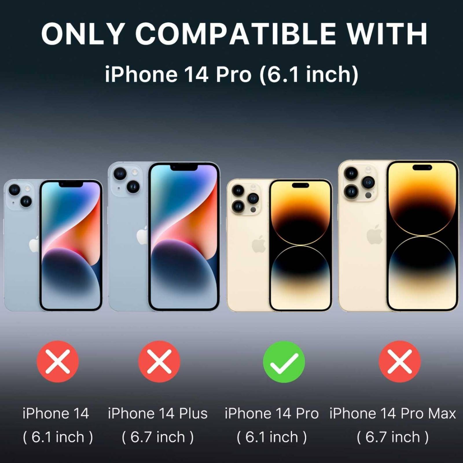 Funda MYBAT Stealth para iPhone 14 PRO - Verde Camo 