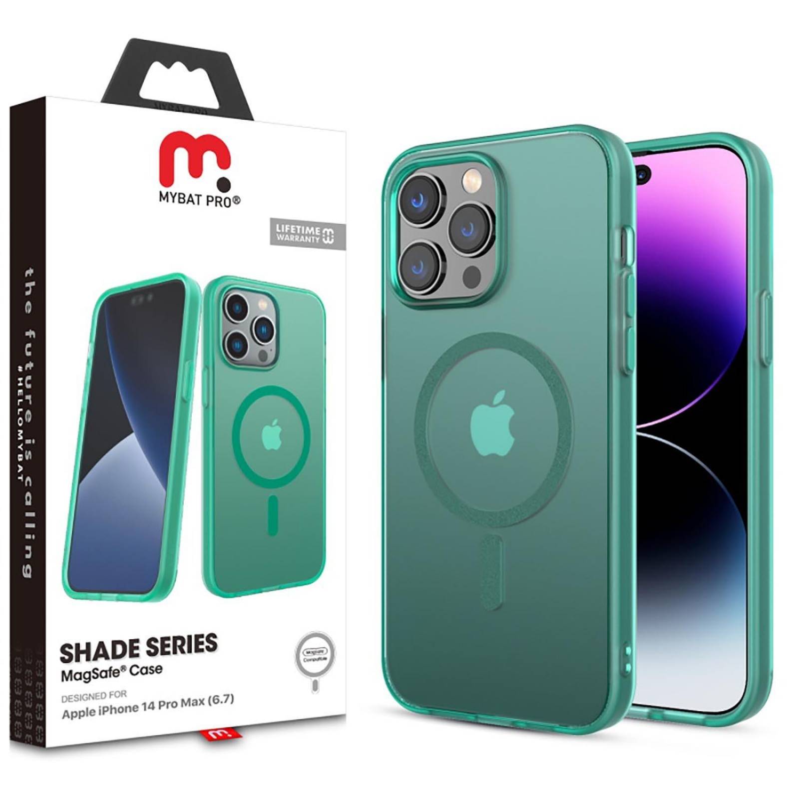 Funda MYBAT Shade con MagSafe para iPhone 14 PRO MAX - Menta 