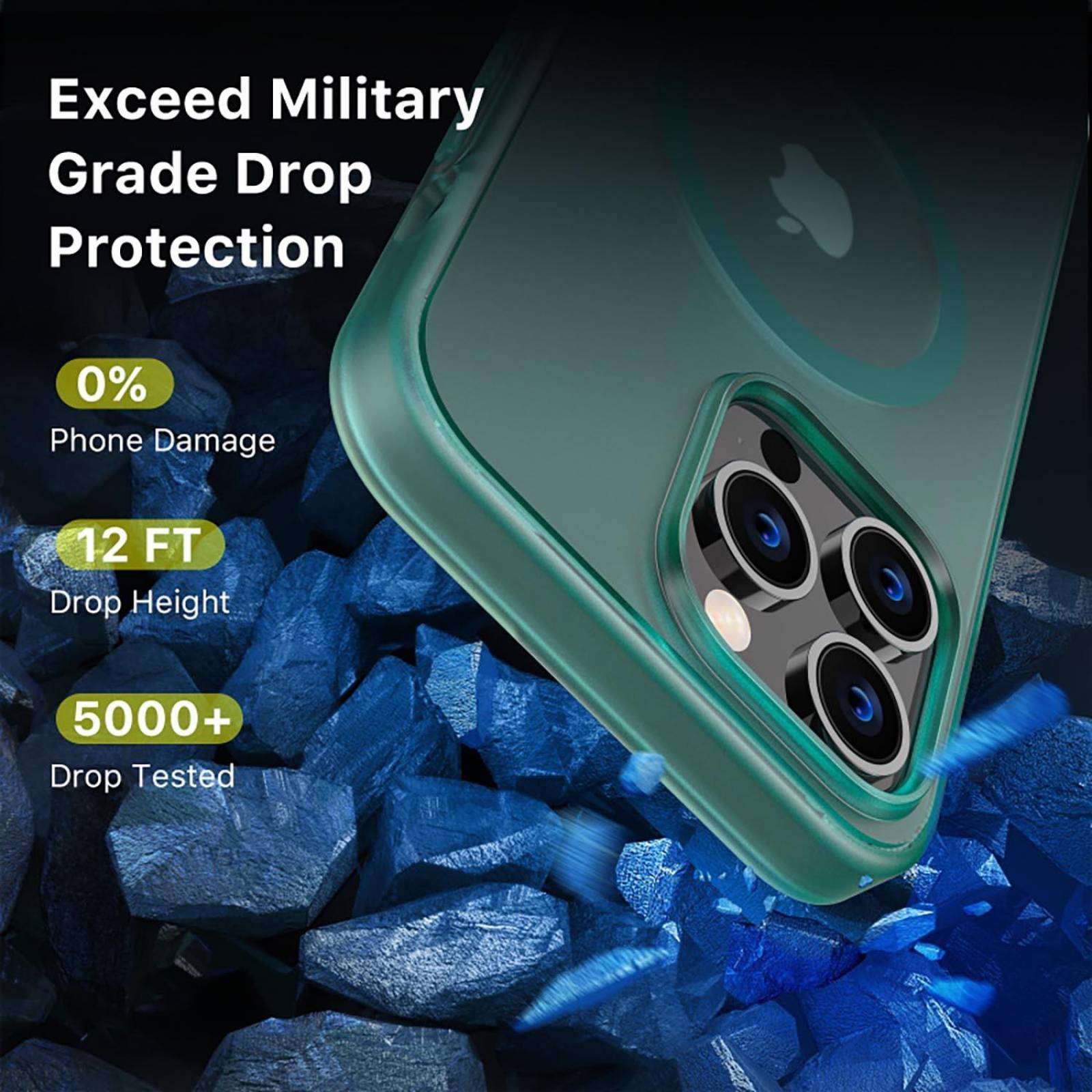 Funda MYBAT Shade con MagSafe para iPhone 14 PRO MAX - Menta 