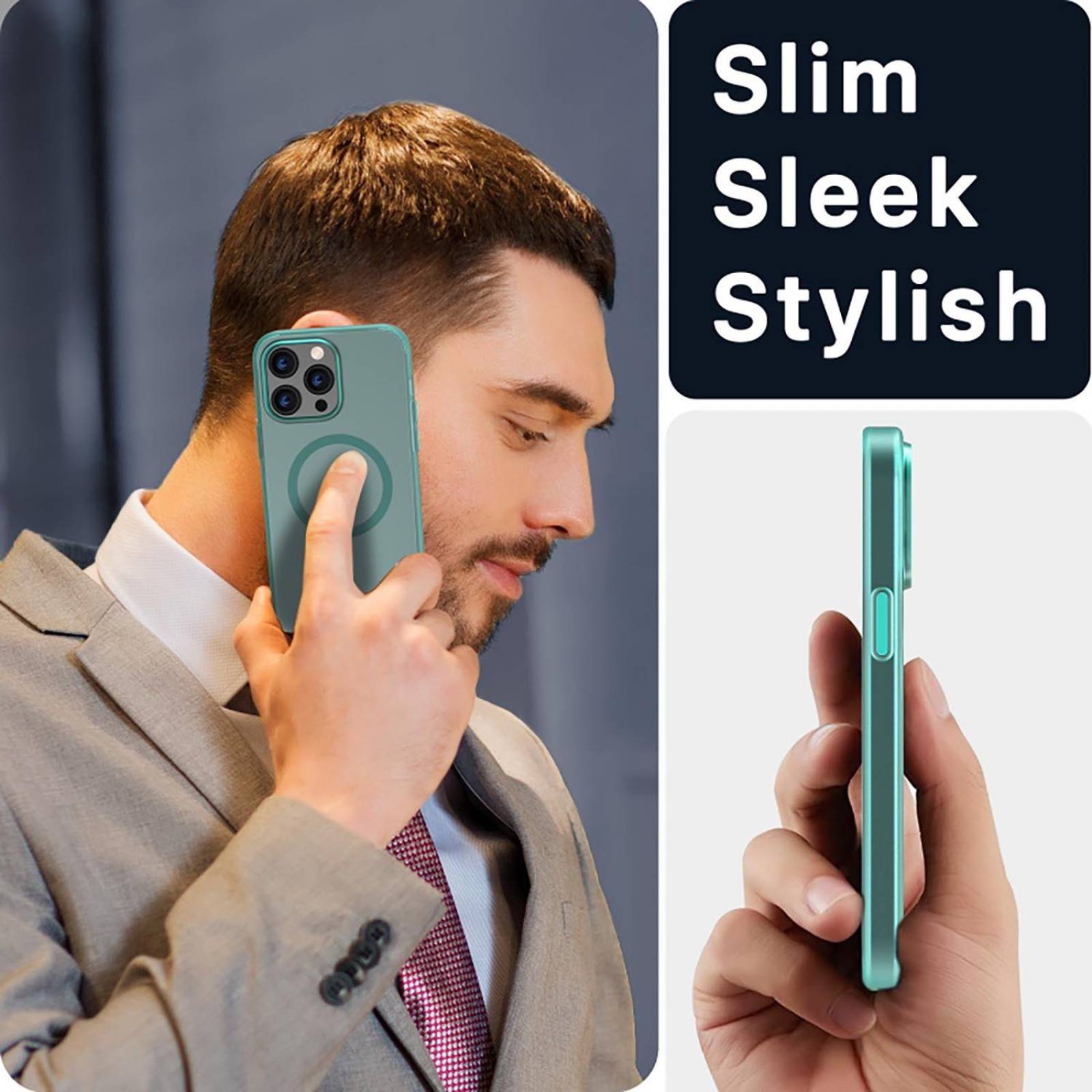 Funda MYBAT Shade con MagSafe para iPhone 14 PRO MAX - Menta 