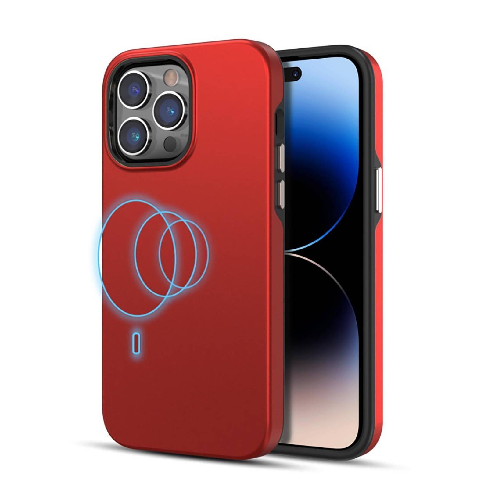 Funda MYBAT Fuse con MagSafe para iPhone 14 PRO MAX - Roja 