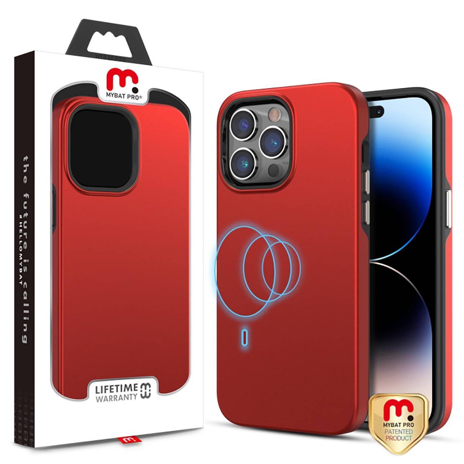 Funda MYBAT Fuse con MagSafe para iPhone 14 PRO MAX - Roja 
