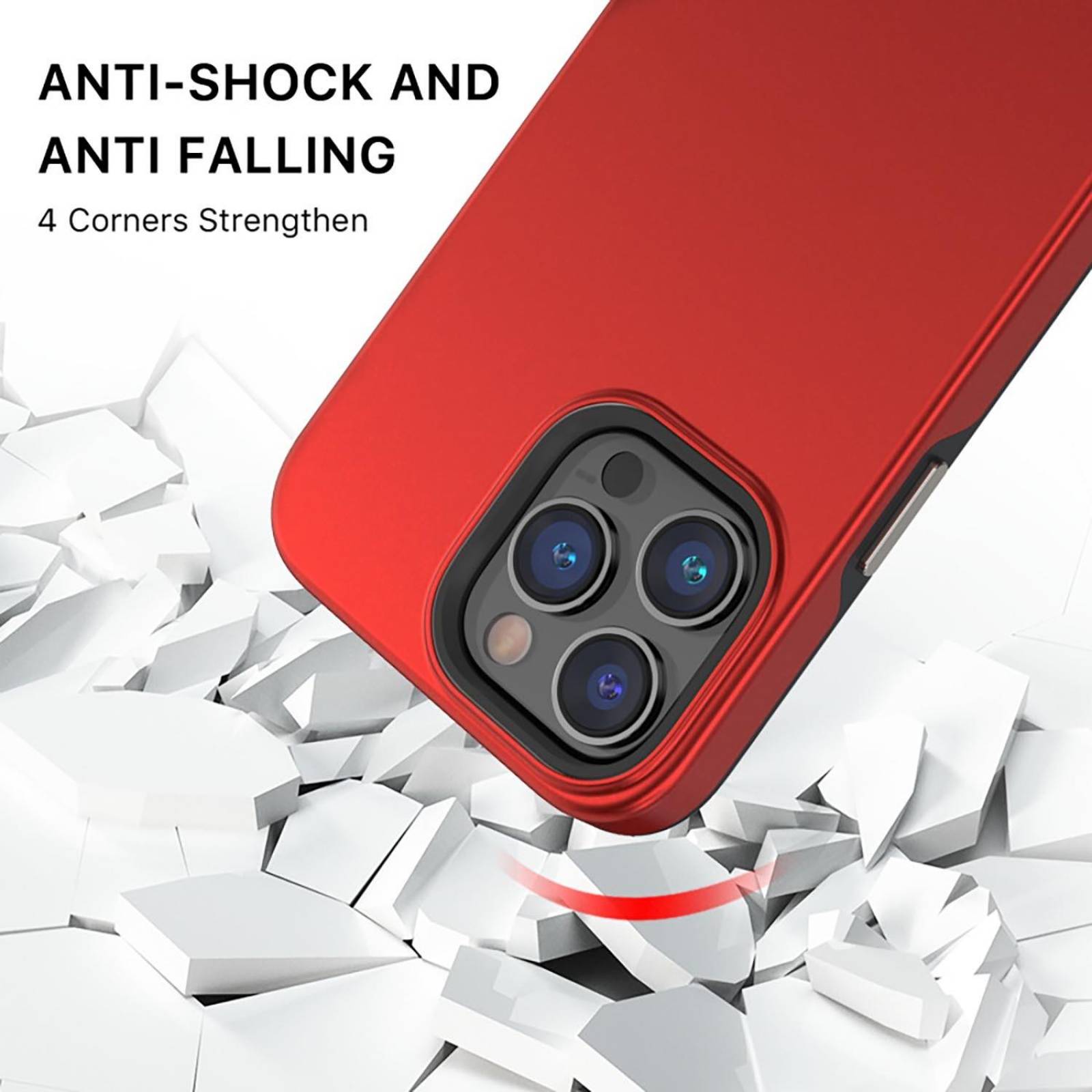 Funda MYBAT Fuse con MagSafe para iPhone 14 PRO MAX - Roja 