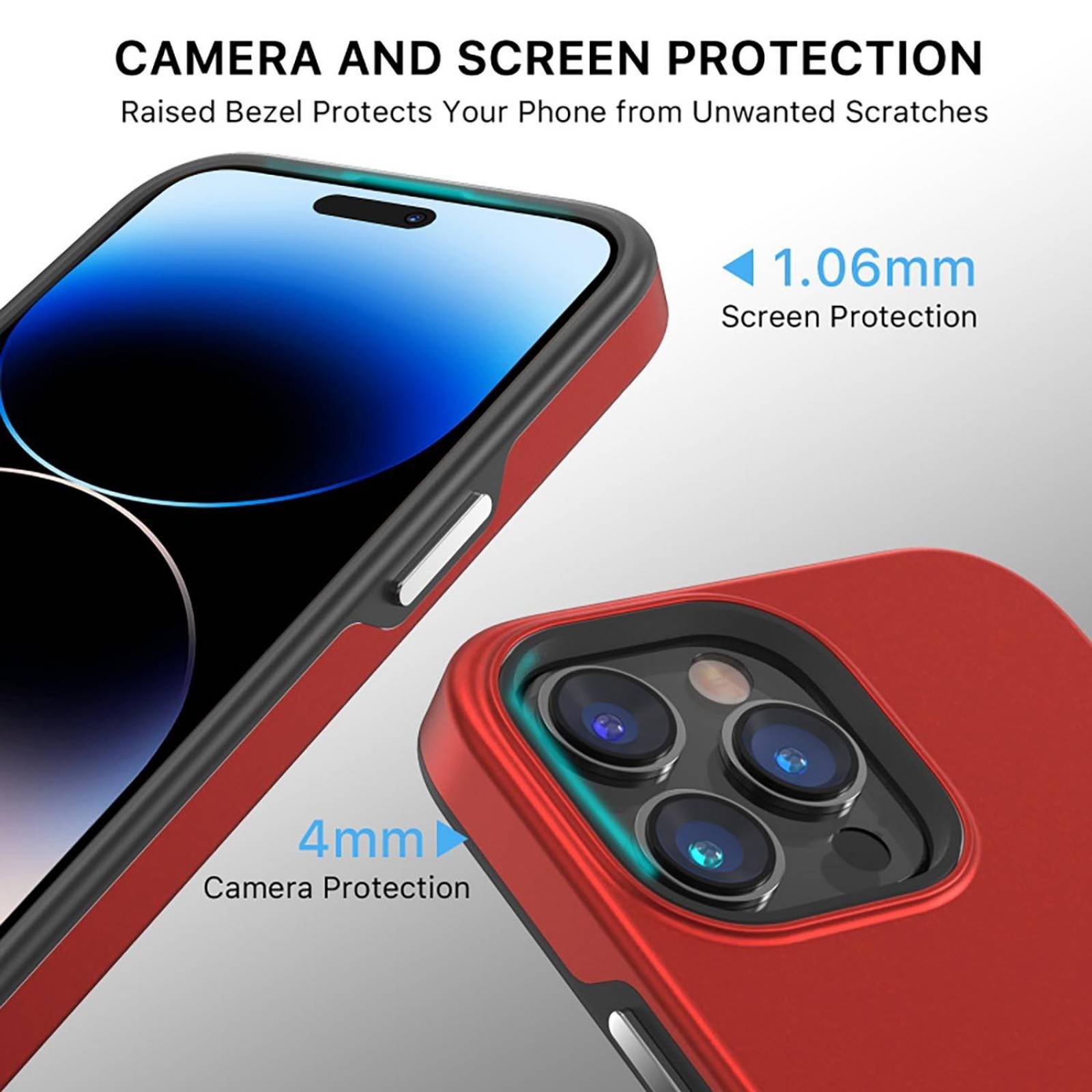 Funda MYBAT Fuse con MagSafe para iPhone 14 PRO MAX - Roja 