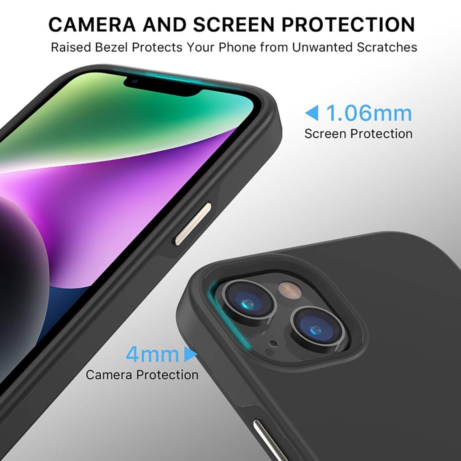 Funda MYBAT Fuse con MagSafe para iPhone 14 - Negra 