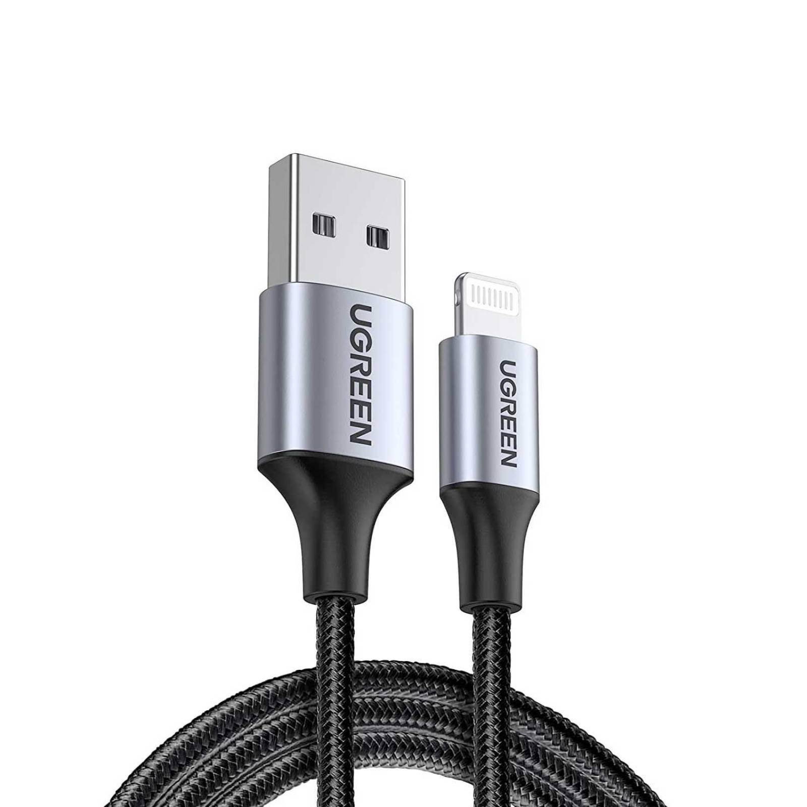 Cable Datos UGREEN USB-A a Lightning 2m certificado para iPhone e iPad