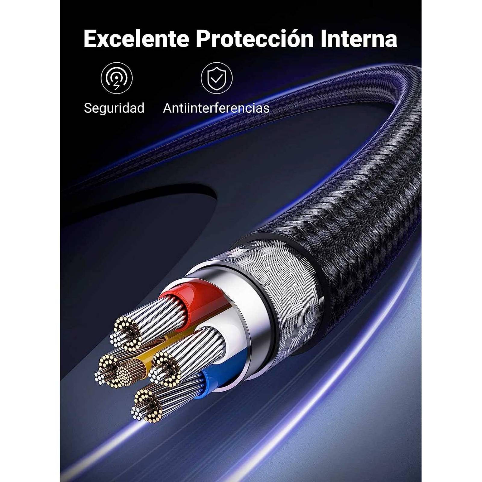 Cable Datos UGREEN USB-A a Lightning 2m certificado para iPhone e iPad