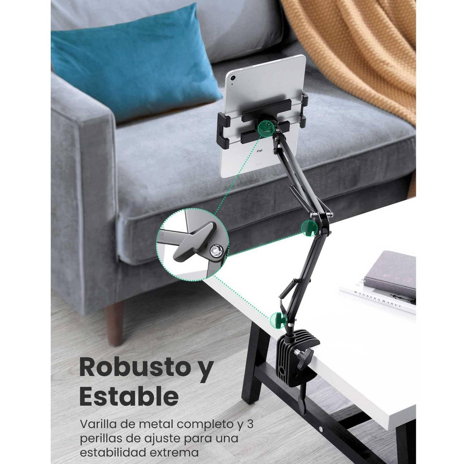Soporte UGREEN Universal para Tablets con tornillo para escritorio o mesa 
