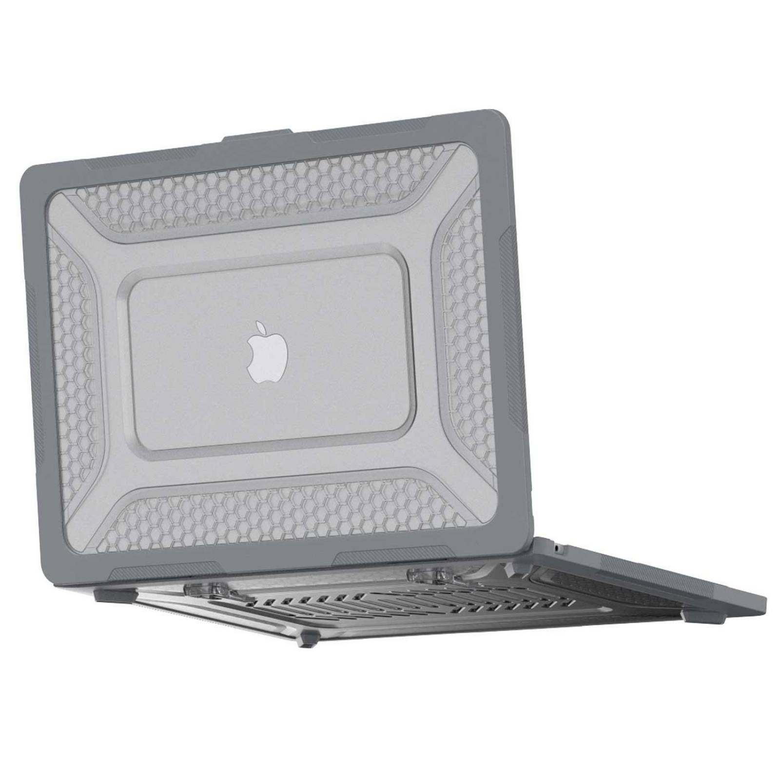 Funda TEKKU para MacBook Pro 13 M1 M2  uso rudo Gris A2338 A2238 A2289 A2251 A2159 A1989 A1706 A1708 