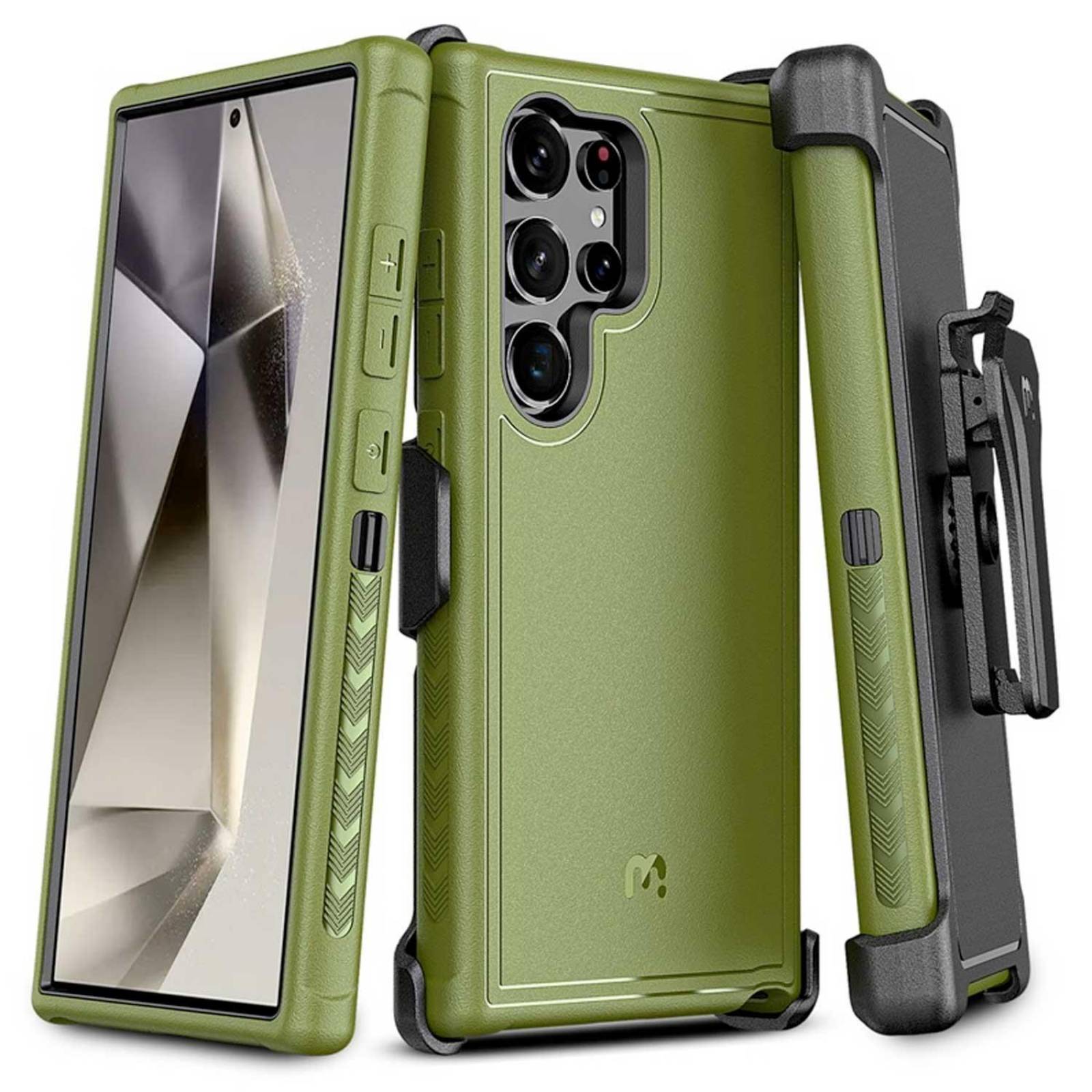 Funda MYBAT Maverick clip para Samsung S24 ULTRA Verde 