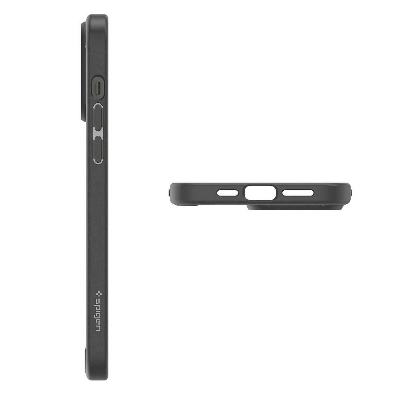 Funda SPIGEN Crystal Hybrid para iPhone 14 PLUS Transp Negro Mate 