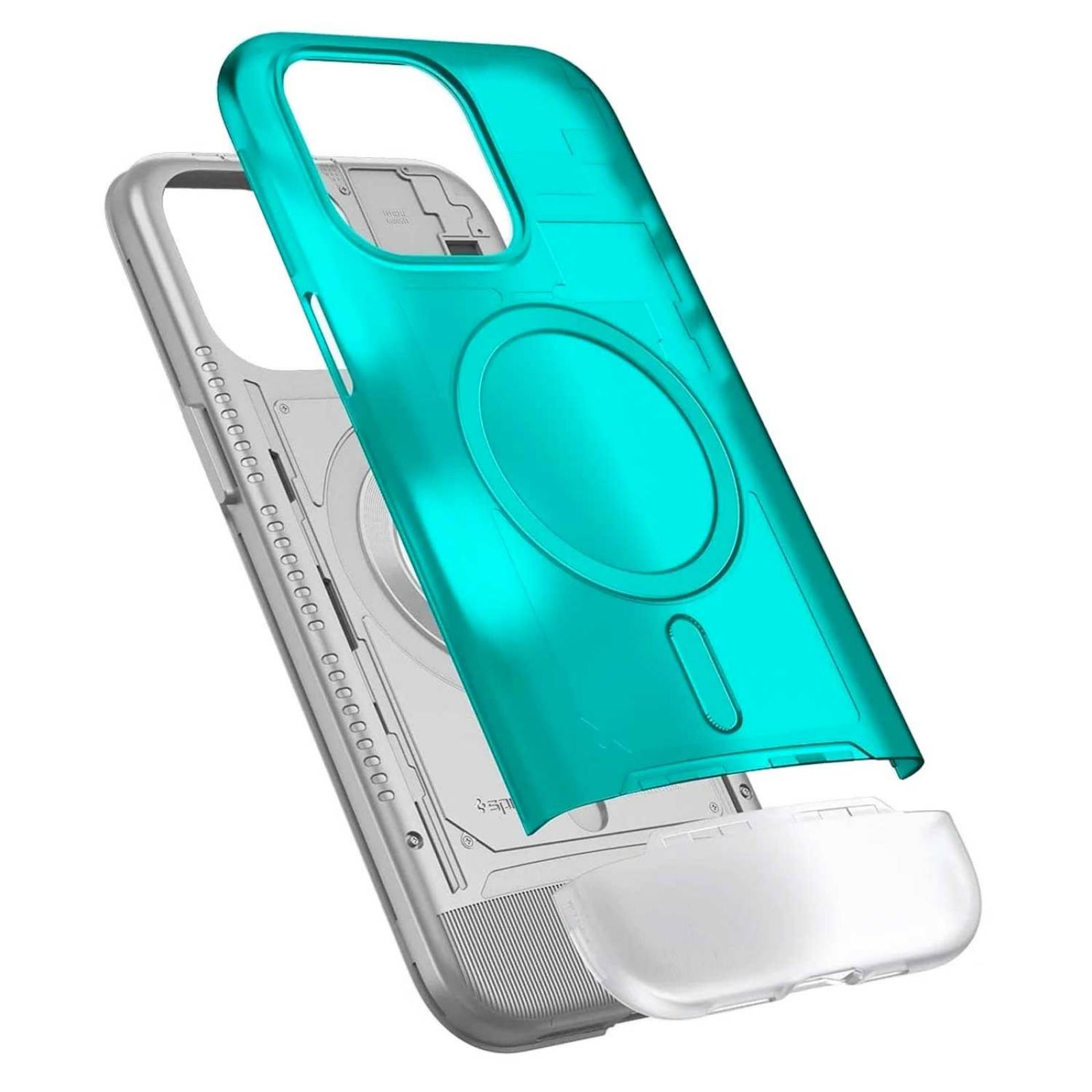 Funda SPIGEN C1 Mag para iPhone 15 PRO MAX Azul 
