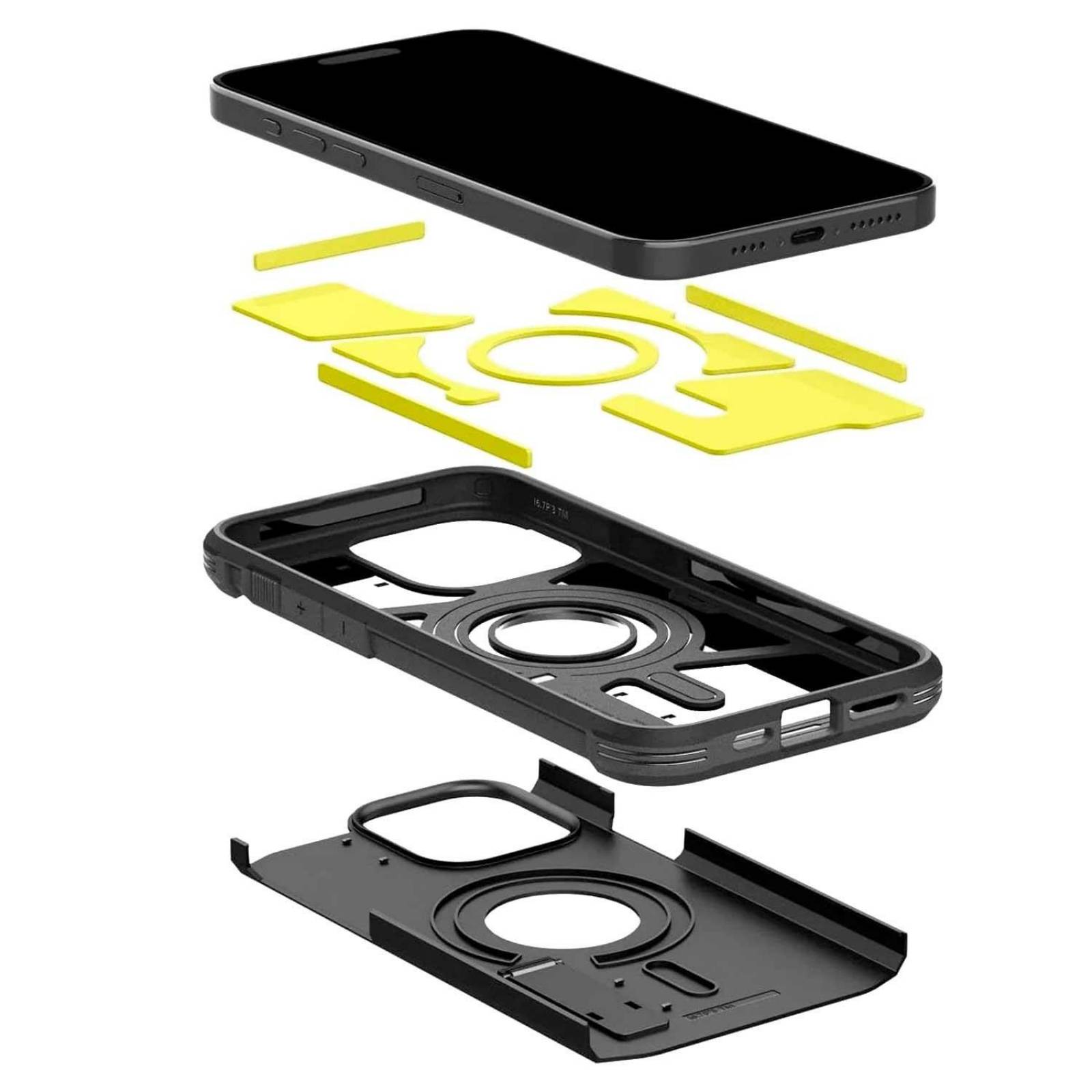 Funda SPIGEN Tough Armor Mag para iPhone 15 PRO MAX Negra 