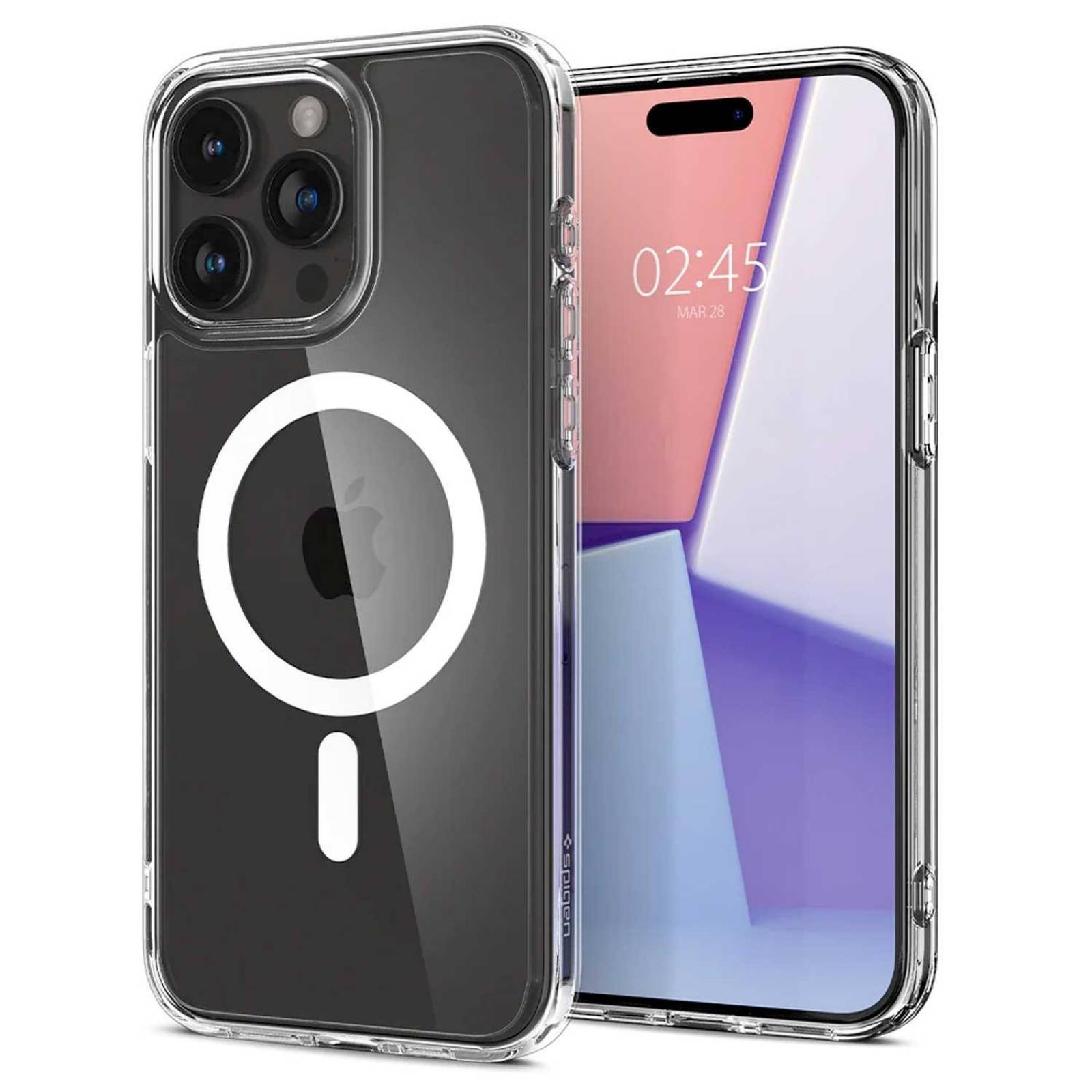 Funda SPIGEN Crystal Hybrid Mag para iPhone 15 PRO MAX Transparente 
