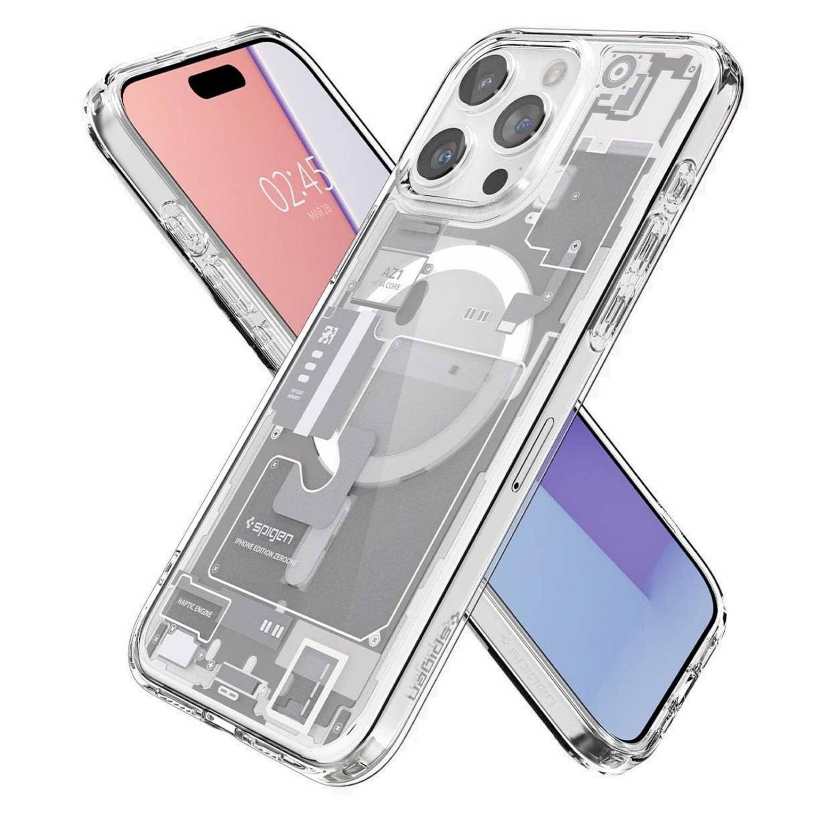Funda SPIGEN Zero One para iPhone 15 PRO MAX Blanca 